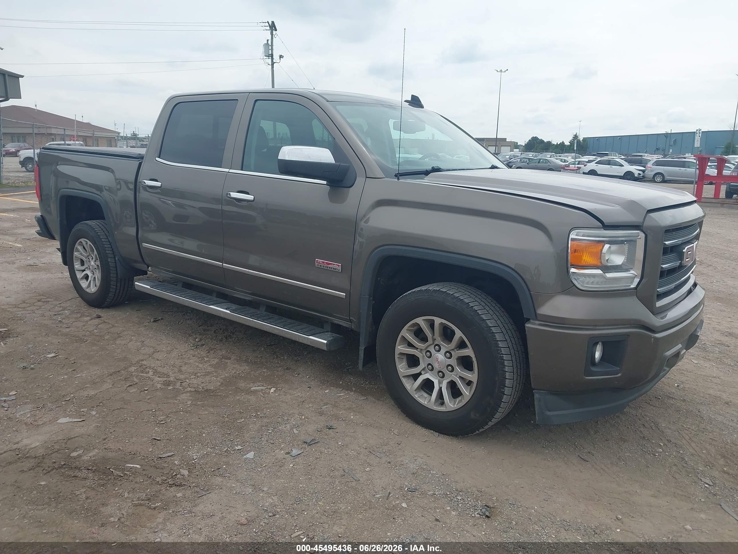 2015 Gmc Sierra 1500 Sle Brown vin: 3GTU2UEC1FG475912