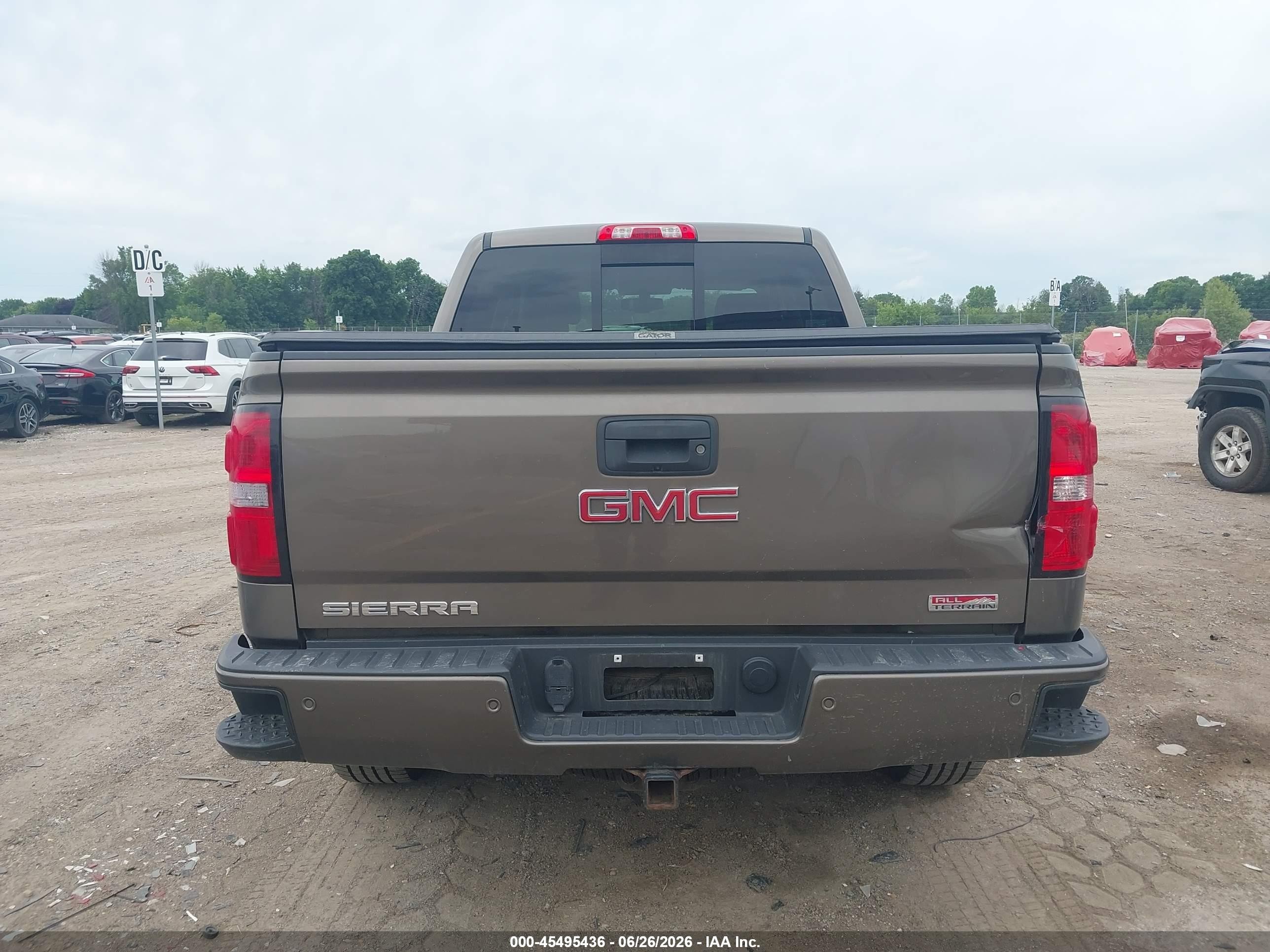 2015 Gmc Sierra 1500 Sle Brown vin: 3GTU2UEC1FG475912