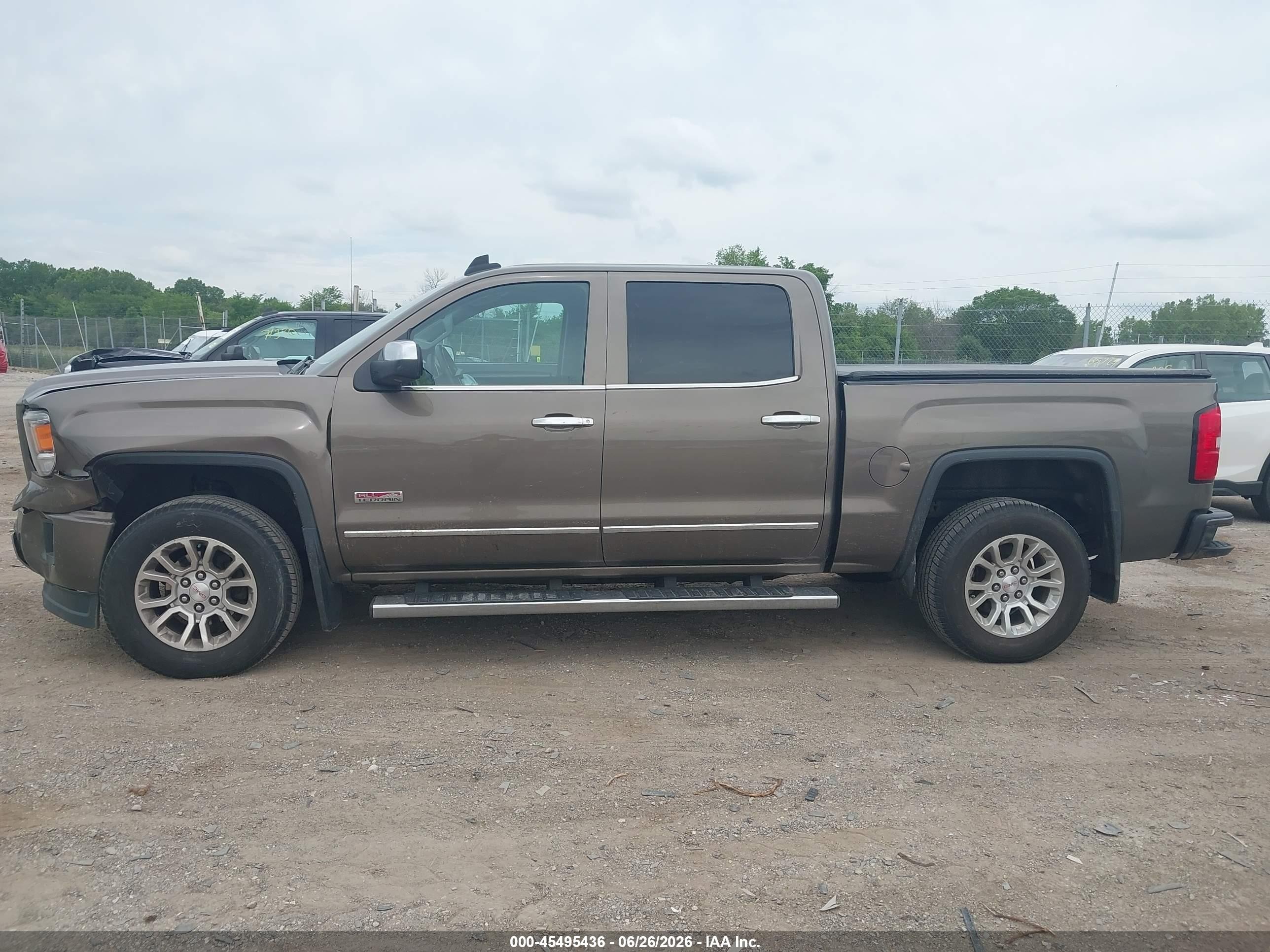 2015 Gmc Sierra 1500 Sle Brown vin: 3GTU2UEC1FG475912