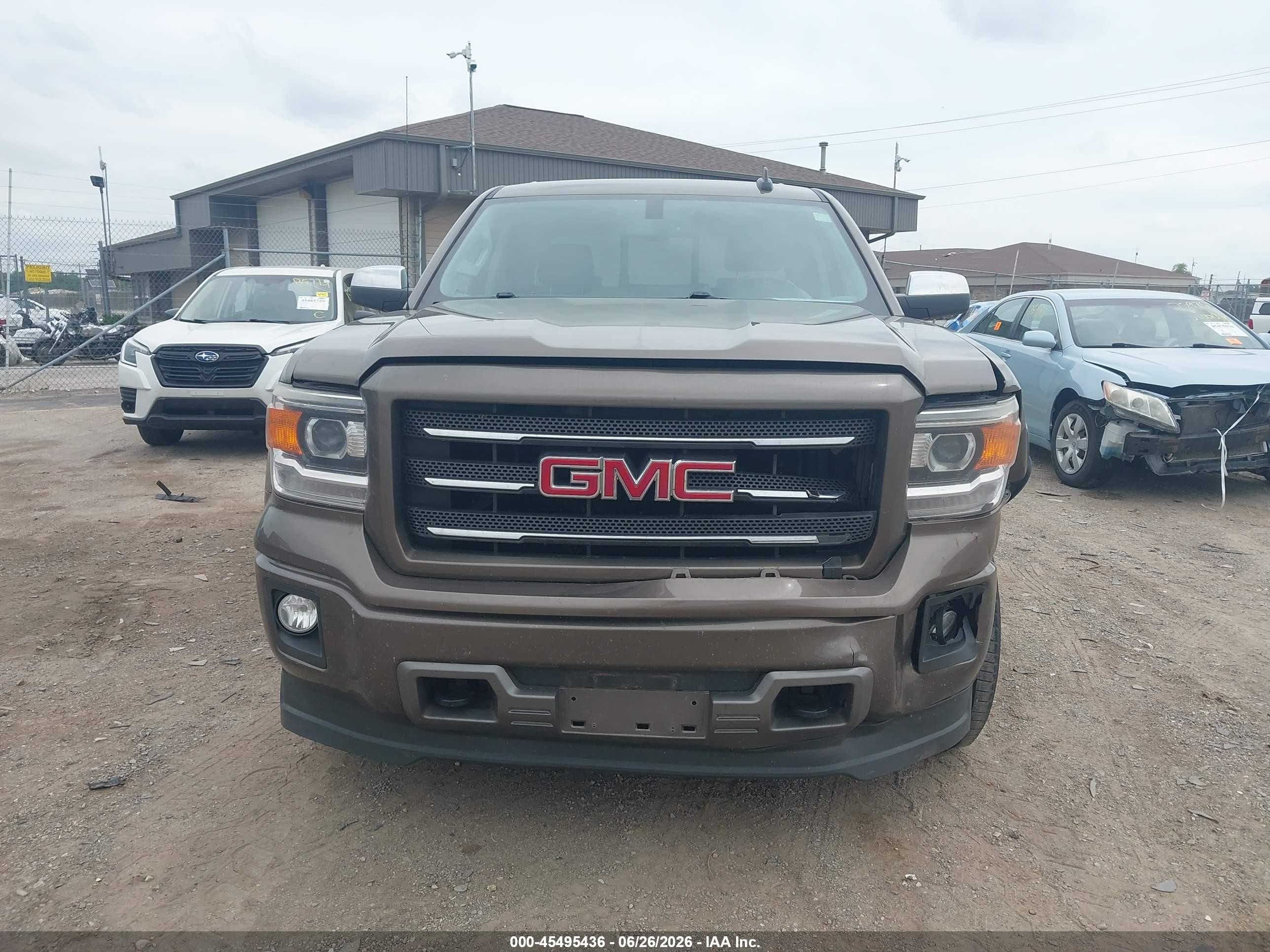2015 Gmc Sierra 1500 Sle Brown vin: 3GTU2UEC1FG475912