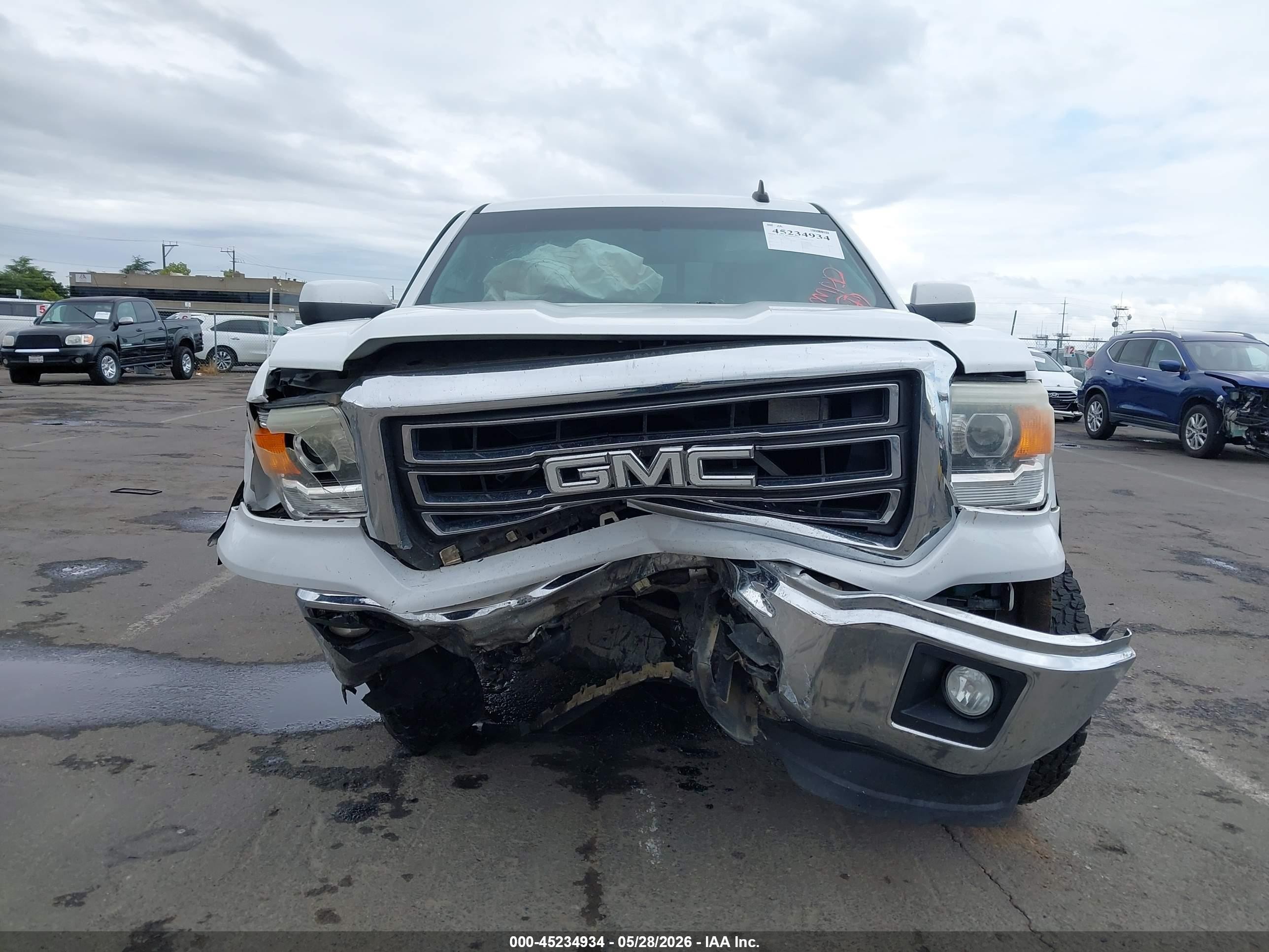 2015 Gmc Sierra 1500 Sle Белый vin: 3GTU2UEC1FG524705