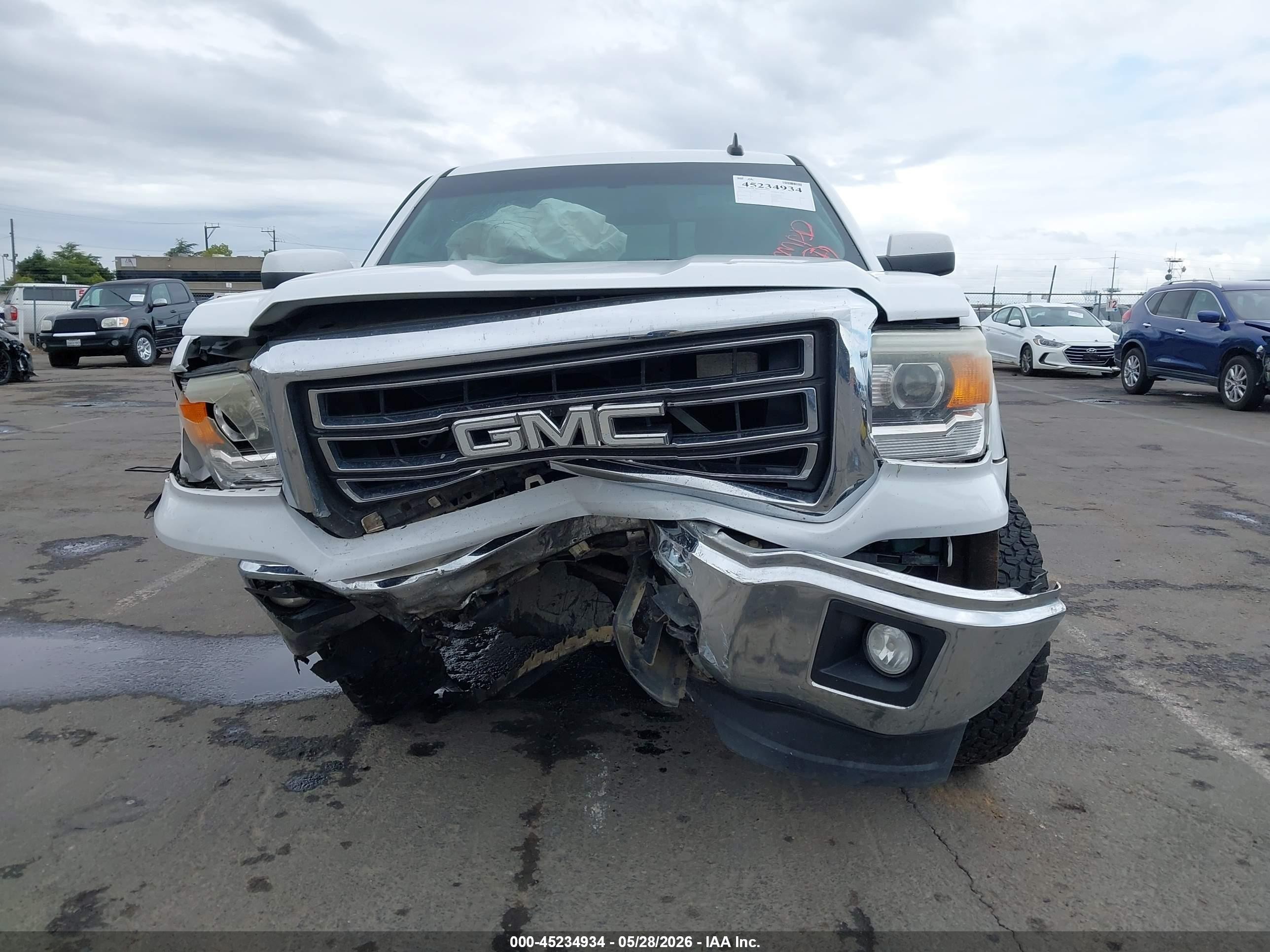 2015 Gmc Sierra 1500 Sle Белый vin: 3GTU2UEC1FG524705