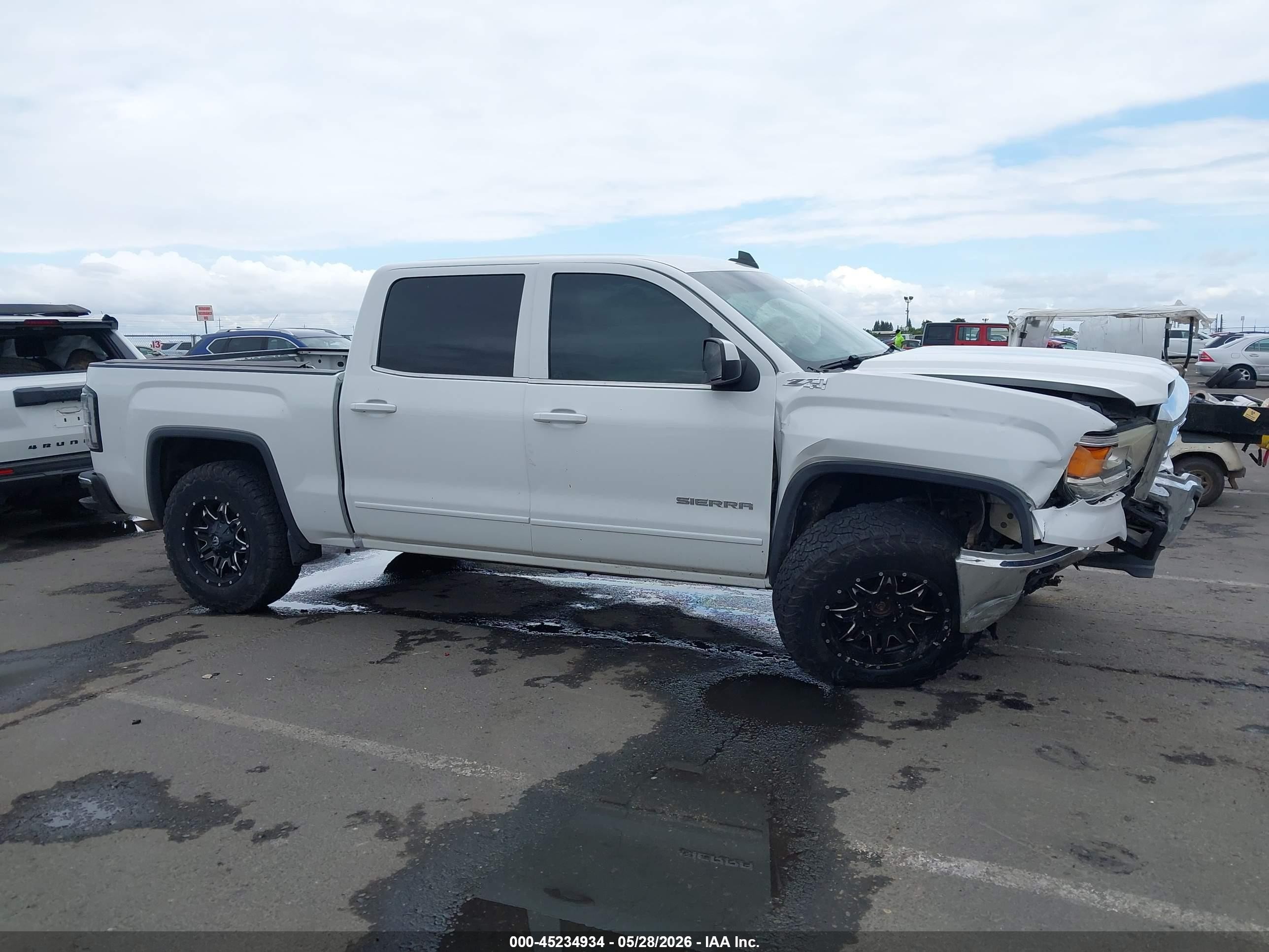 2015 Gmc Sierra 1500 Sle Белый vin: 3GTU2UEC1FG524705