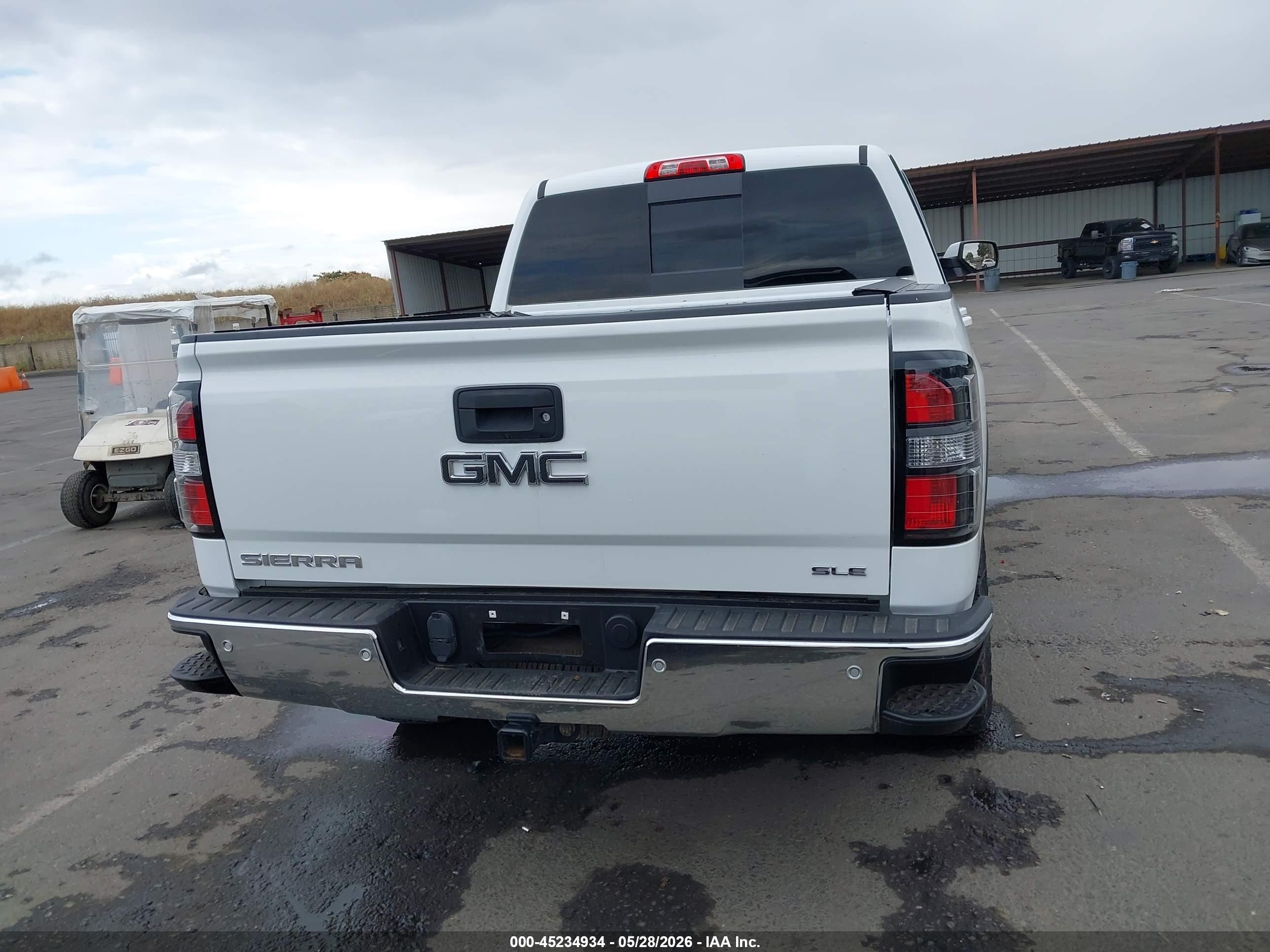 2015 Gmc Sierra 1500 Sle Белый vin: 3GTU2UEC1FG524705