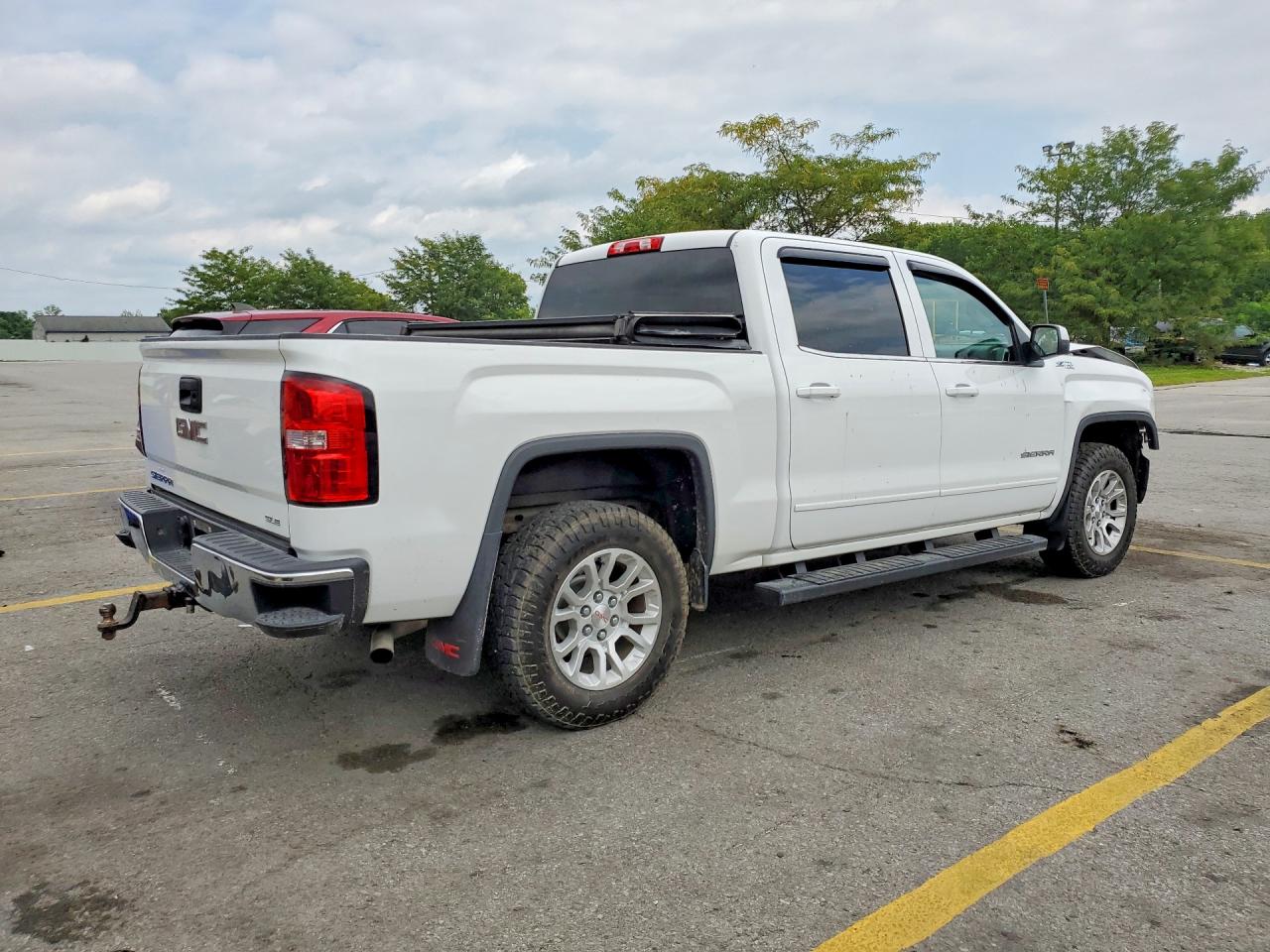 2014 Gmc Sierra K1500 Sle White vin: 3GTU2UEC2EG129690