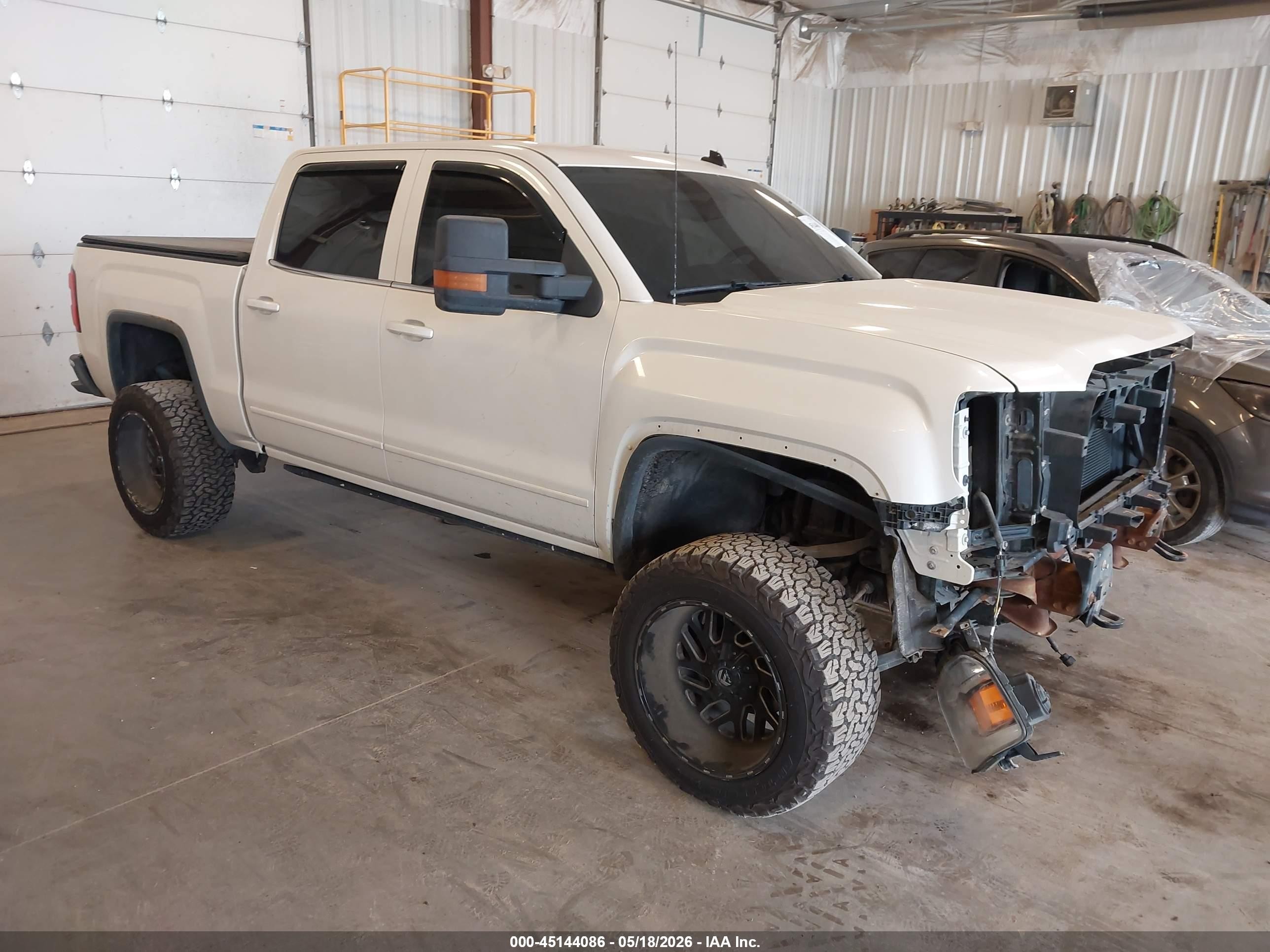 2014 Gmc Sierra 1500 Sle White vin: 3GTU2UEC2EG213203
