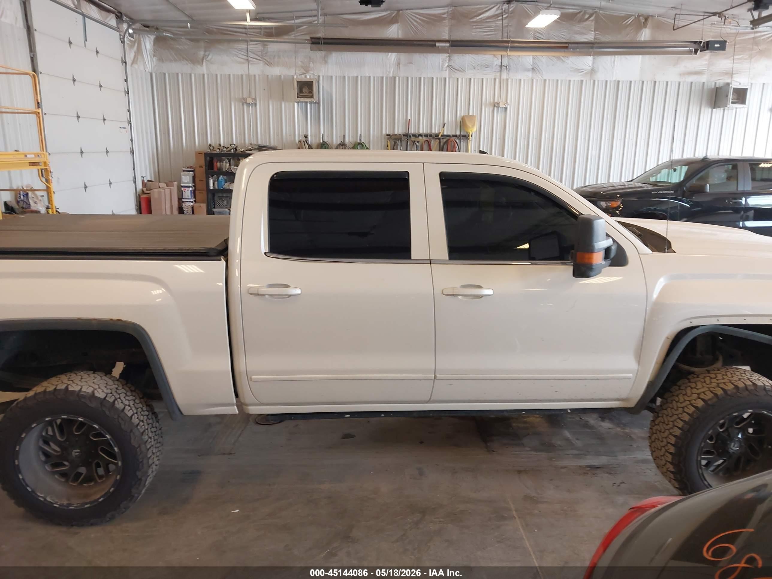2014 Gmc Sierra 1500 Sle White vin: 3GTU2UEC2EG213203