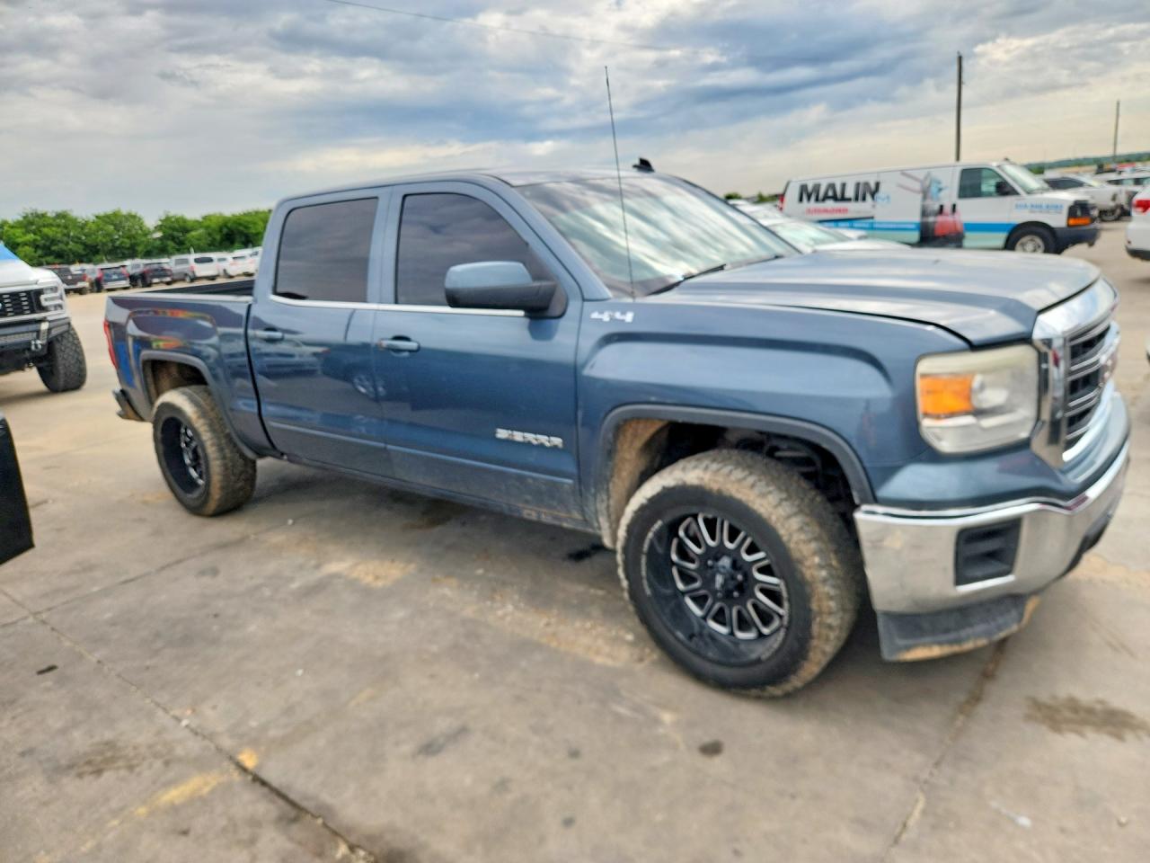 2014 Gmc Sierra K1500 Sle Синий vin: 3GTU2UEC2EG319943