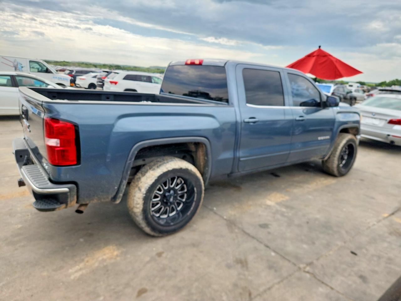 2014 Gmc Sierra K1500 Sle Синий vin: 3GTU2UEC2EG319943