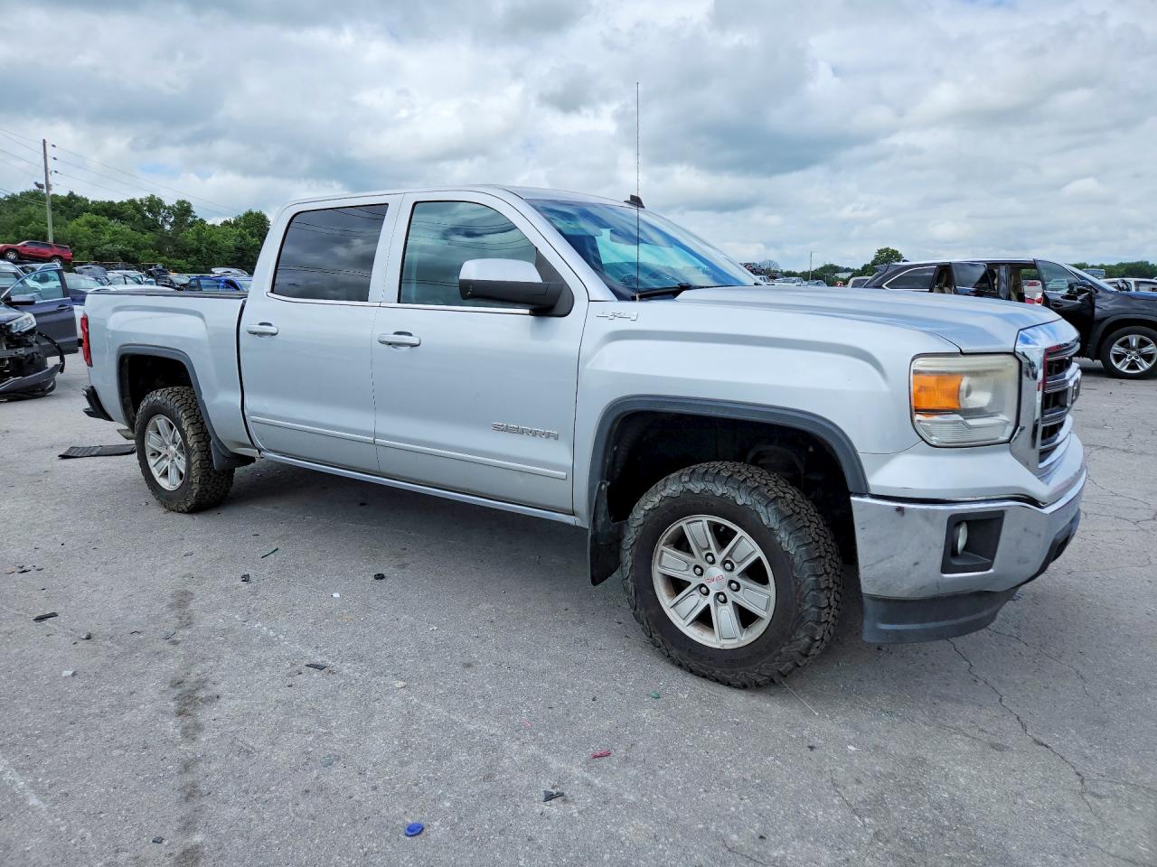 2014 Gmc Sierra K1500 Sle Серебряный vin: 3GTU2UEC2EG323328