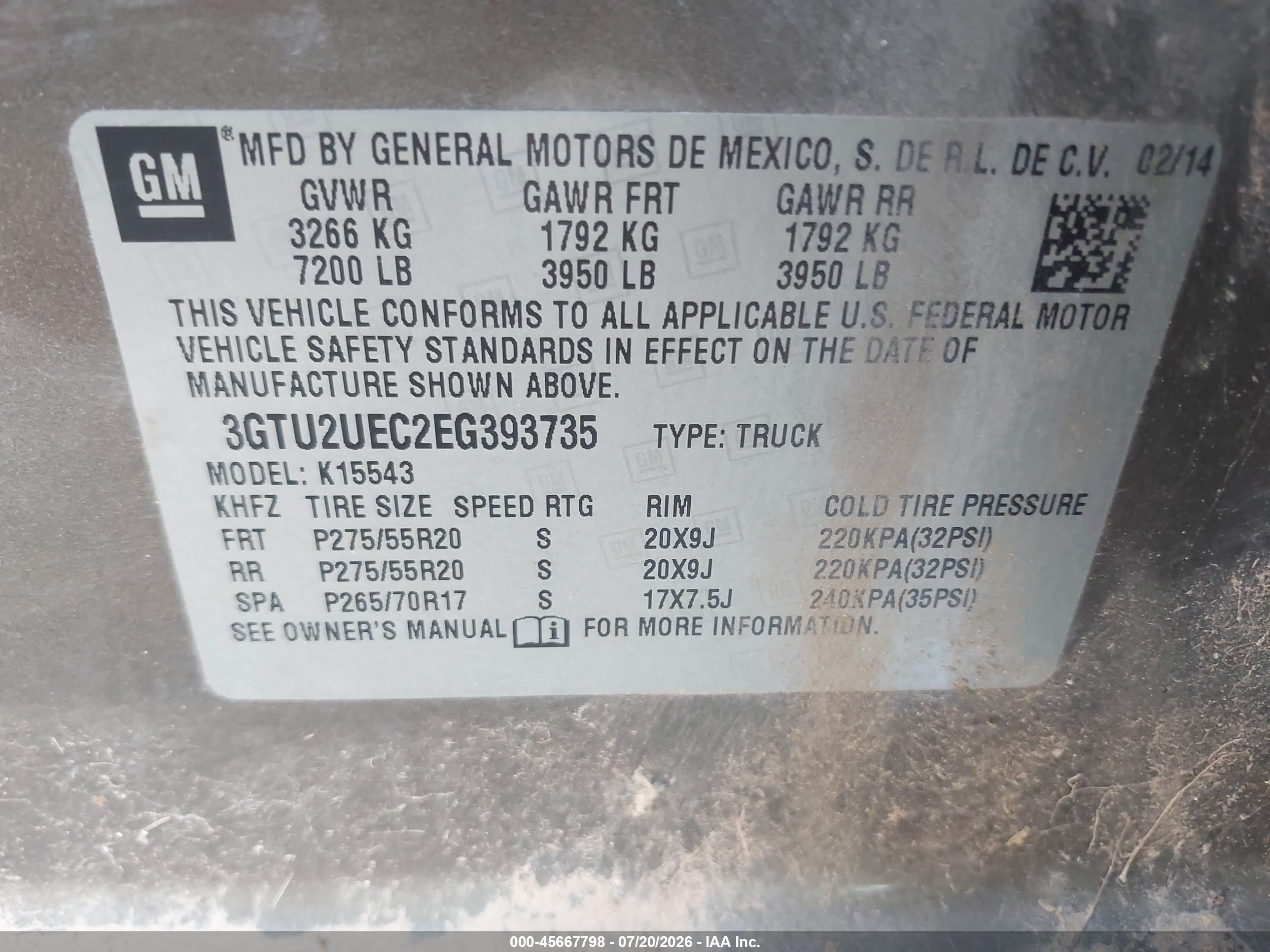 2014 Gmc Sierra 1500 Sle Brown vin: 3GTU2UEC2EG393735