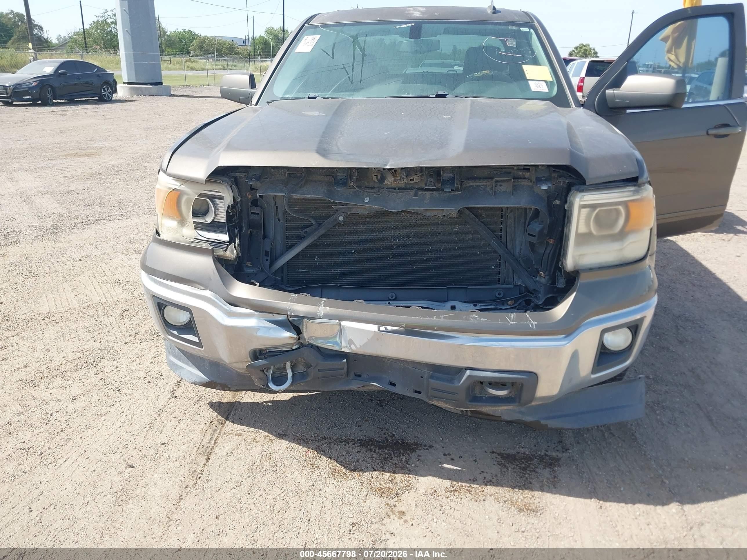 2014 Gmc Sierra 1500 Sle Brown vin: 3GTU2UEC2EG393735