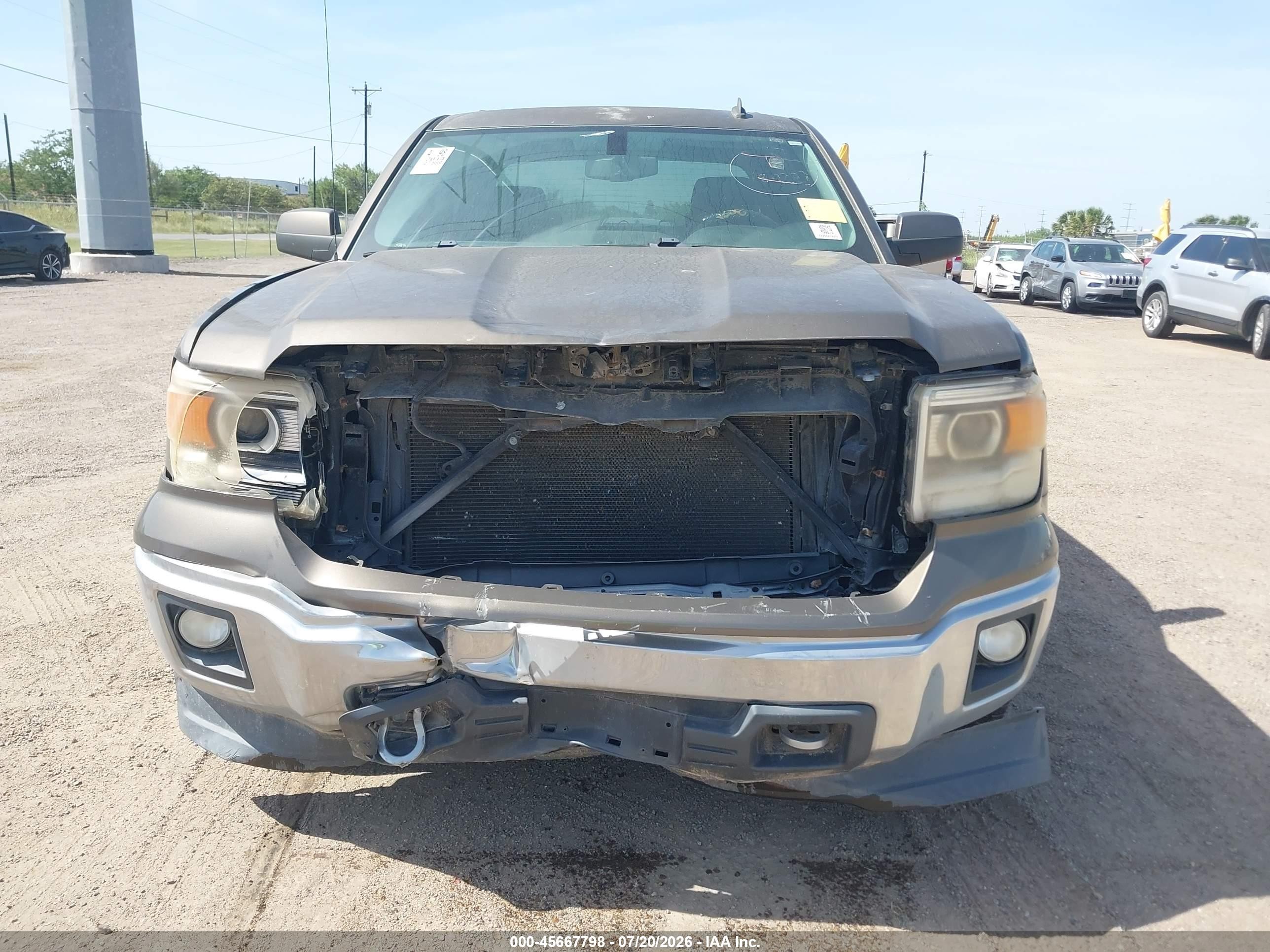 2014 Gmc Sierra 1500 Sle Brown vin: 3GTU2UEC2EG393735