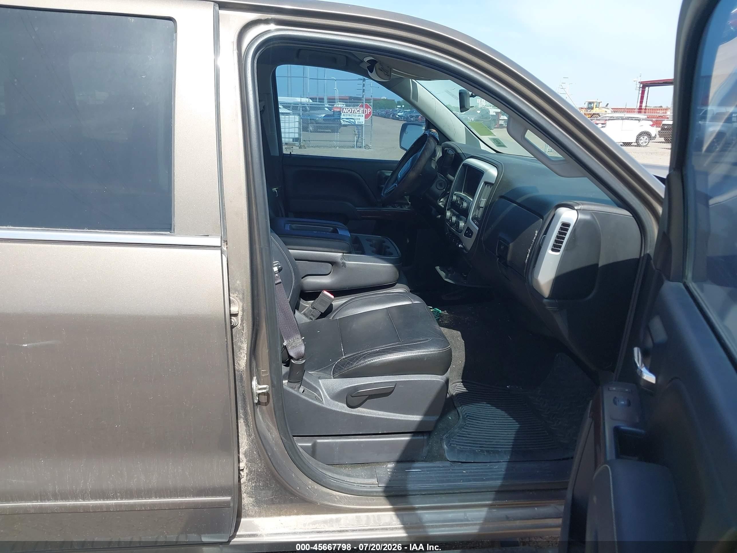 2014 Gmc Sierra 1500 Sle Brown vin: 3GTU2UEC2EG393735
