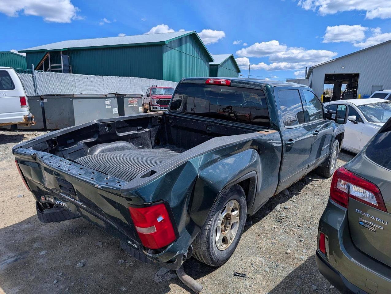 2014 Gmc Sierra K1500 Sle Green vin: 3GTU2UEC2EG554648