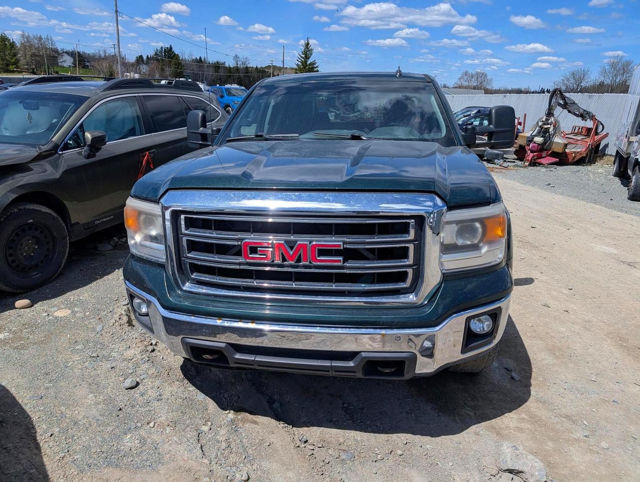 2014 Gmc Sierra K1500 Sle Green vin: 3GTU2UEC2EG554648