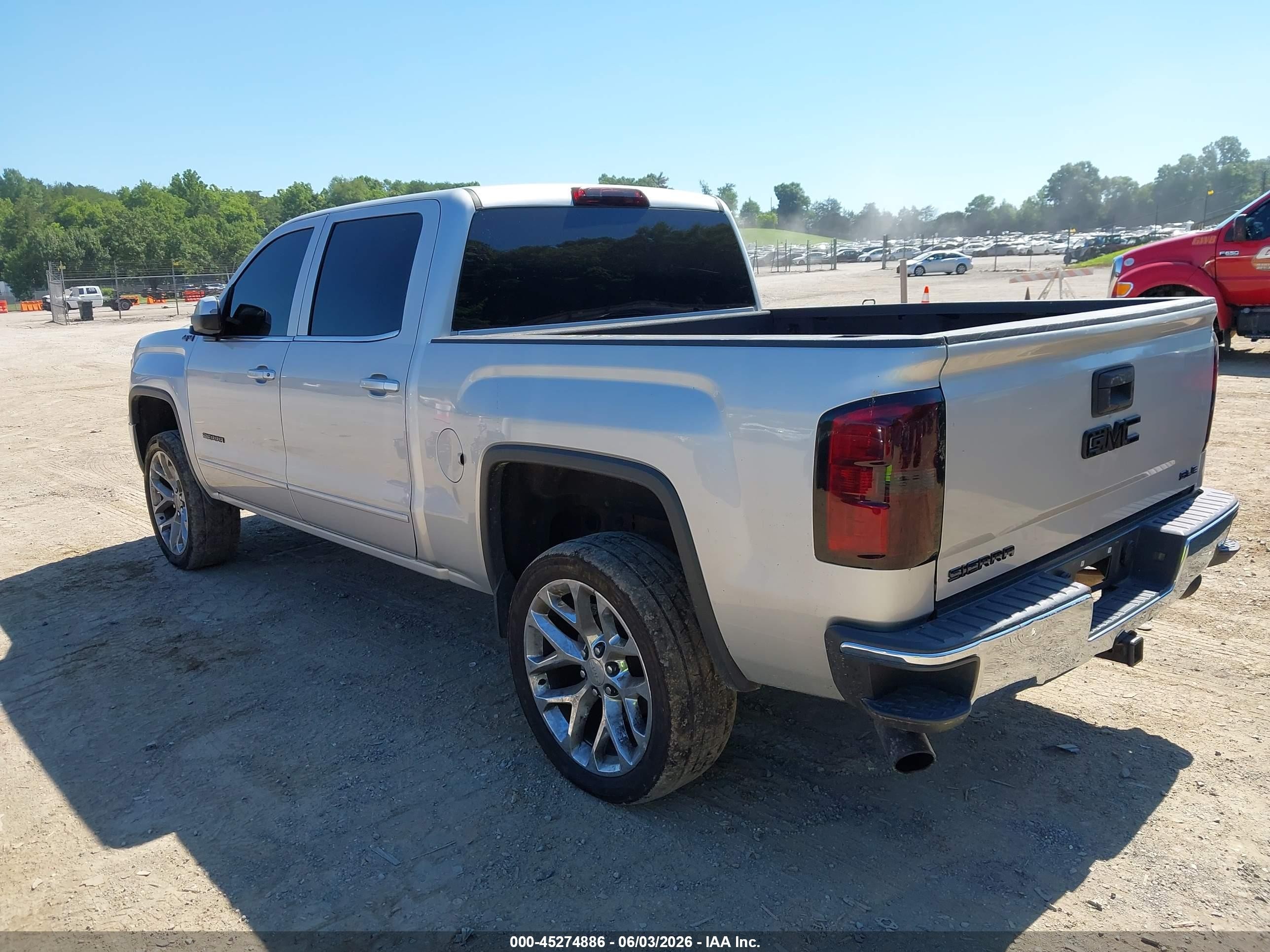 2015 Gmc Sierra 1500 Sle Silver vin: 3GTU2UEC2FG223585