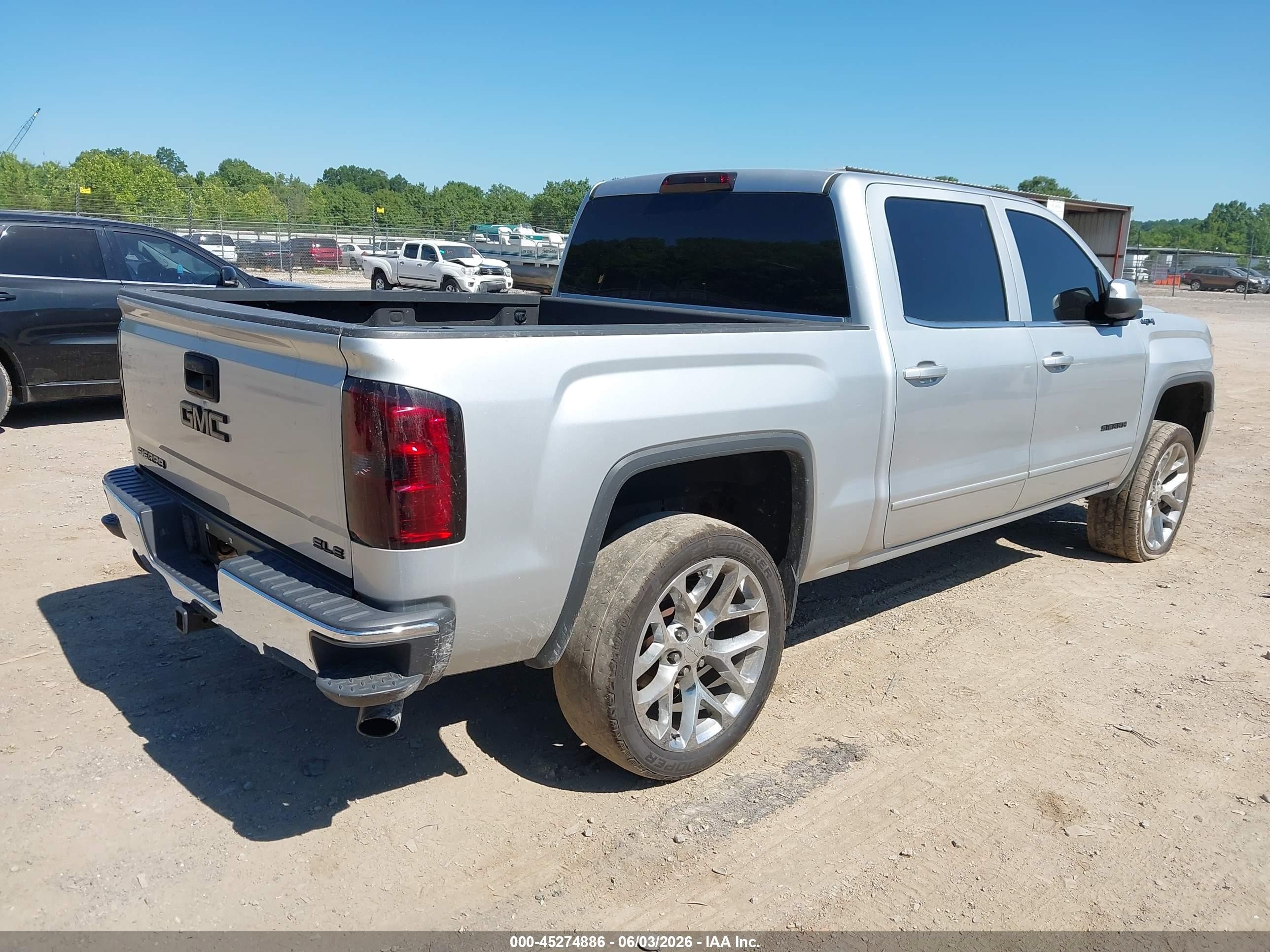 2015 Gmc Sierra 1500 Sle Silver vin: 3GTU2UEC2FG223585