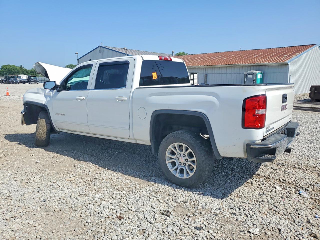 2015 Gmc Sierra K1500 Sle White vin: 3GTU2UEC2FG269563