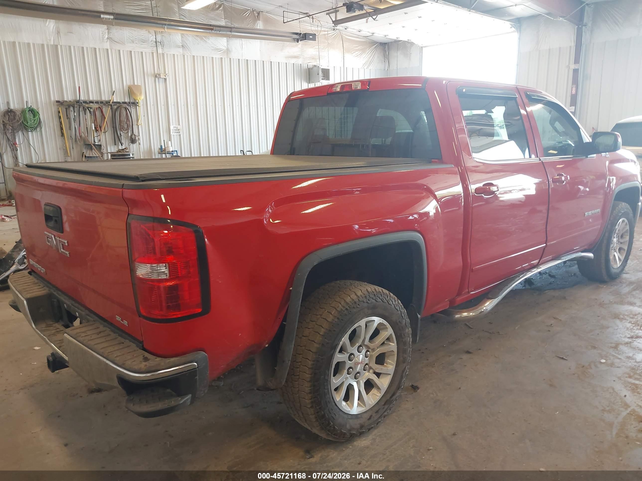 2015 Gmc Sierra 1500 Sle Red vin: 3GTU2UEC2FG290025