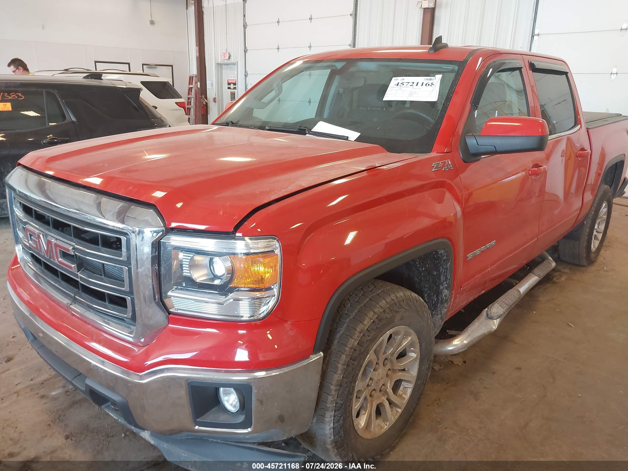 2015 Gmc Sierra 1500 Sle Red vin: 3GTU2UEC2FG290025