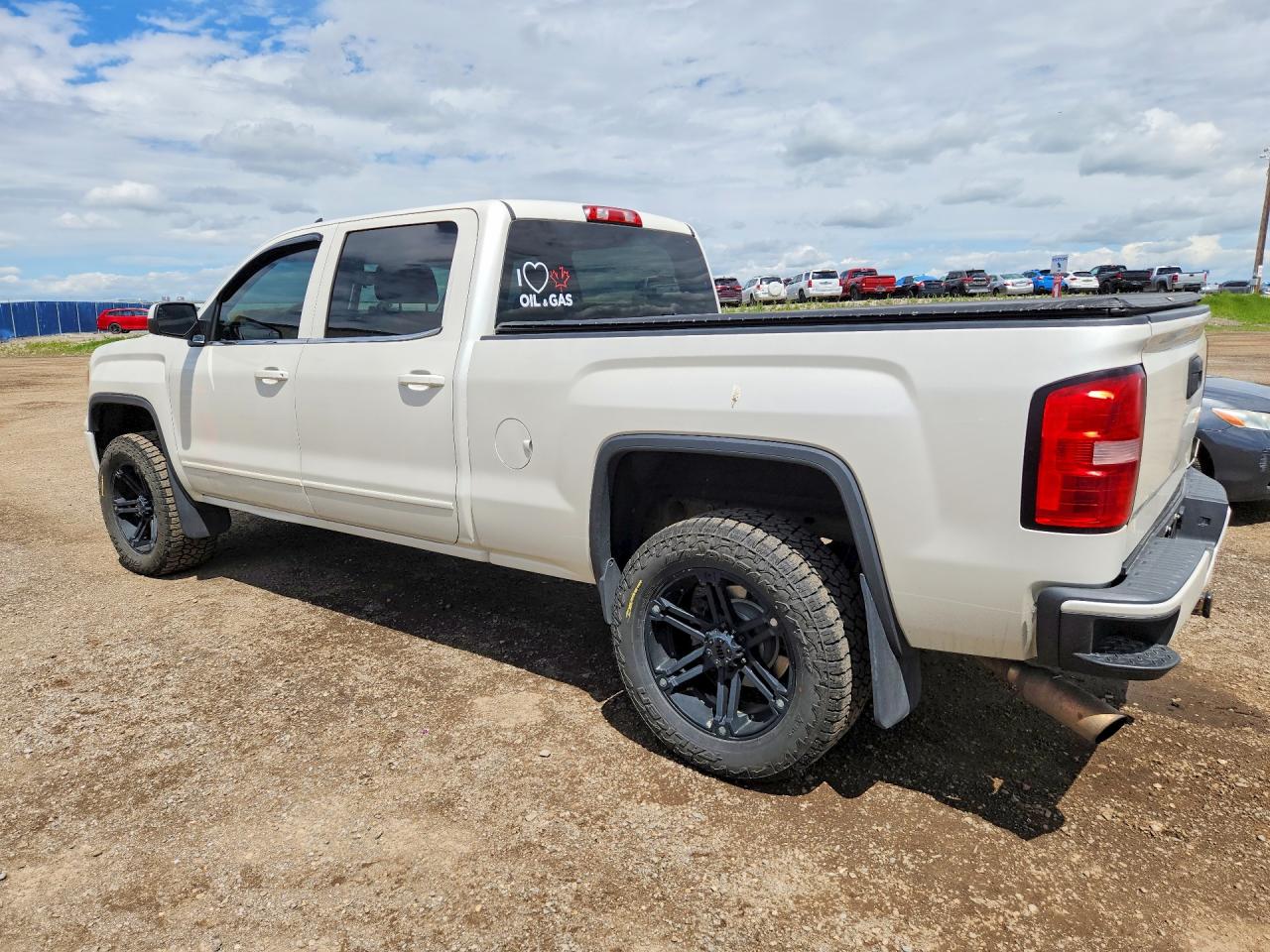 2015 Gmc Sierra K1500 Sle White vin: 3GTU2UEC2FG295239