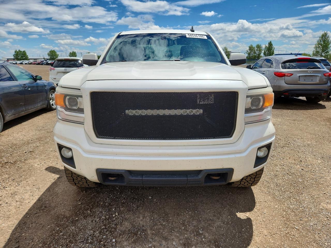 2015 Gmc Sierra K1500 Sle White vin: 3GTU2UEC2FG295239