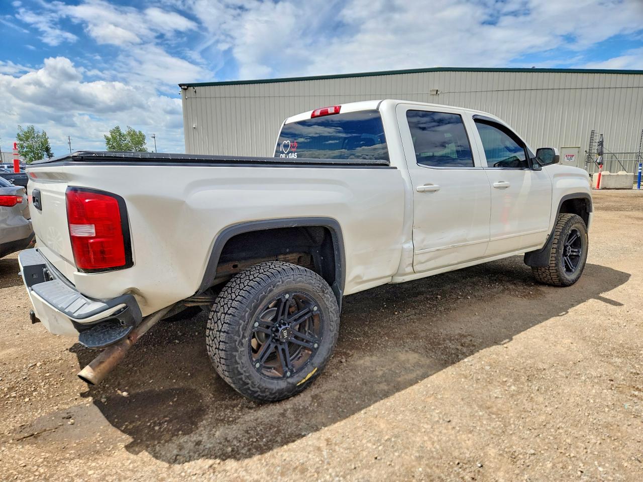 2015 Gmc Sierra K1500 Sle White vin: 3GTU2UEC2FG295239