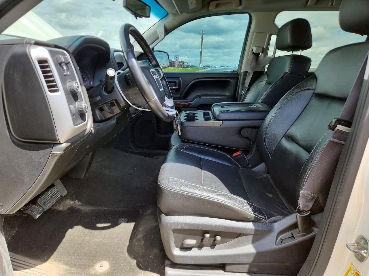 2015 Gmc Sierra K1500 Sle White vin: 3GTU2UEC2FG295239