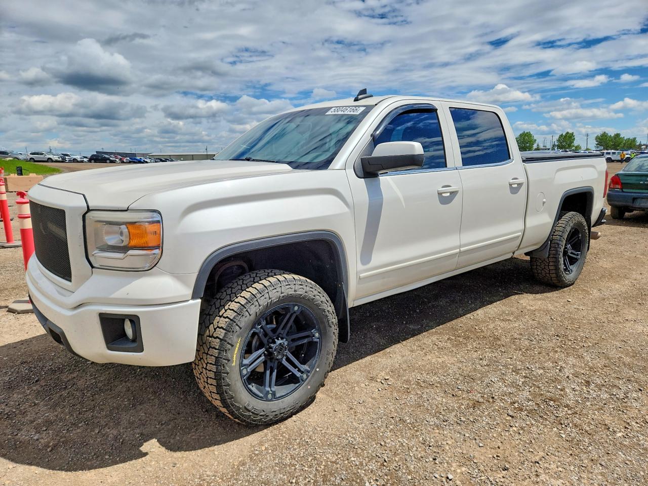 2015 Gmc Sierra K1500 Sle White vin: 3GTU2UEC2FG295239