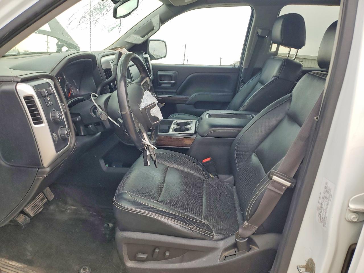 2015 Gmc Sierra K1500 Sle White vin: 3GTU2UEC2FG357481