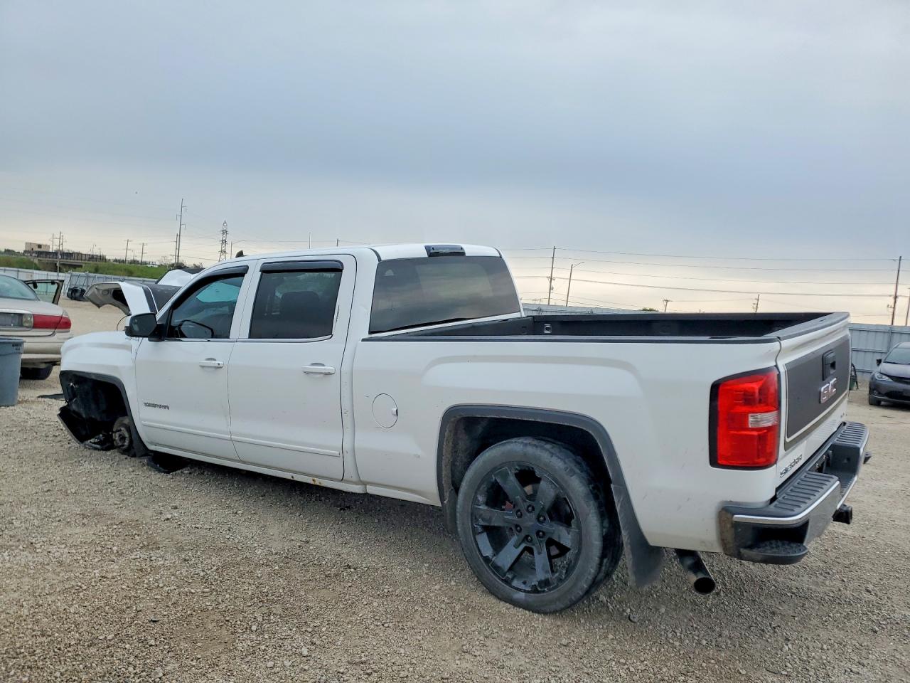 2015 Gmc Sierra K1500 Sle White vin: 3GTU2UEC2FG357481