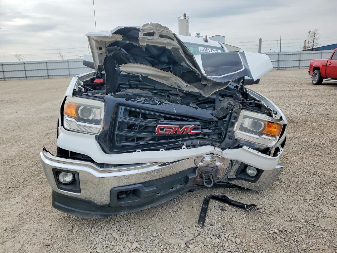 2015 Gmc Sierra K1500 Sle White vin: 3GTU2UEC2FG357481