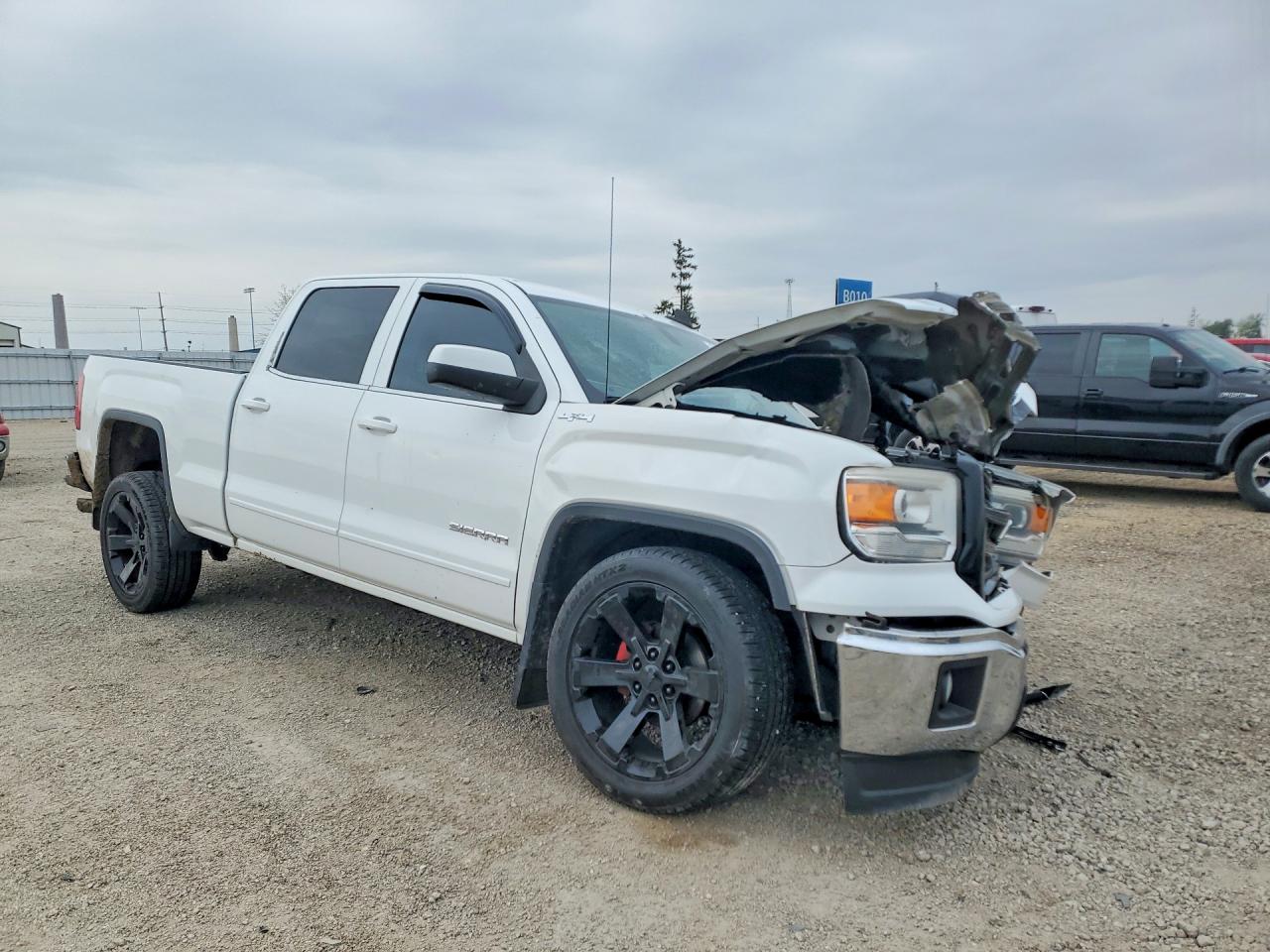 2015 Gmc Sierra K1500 Sle White vin: 3GTU2UEC2FG357481