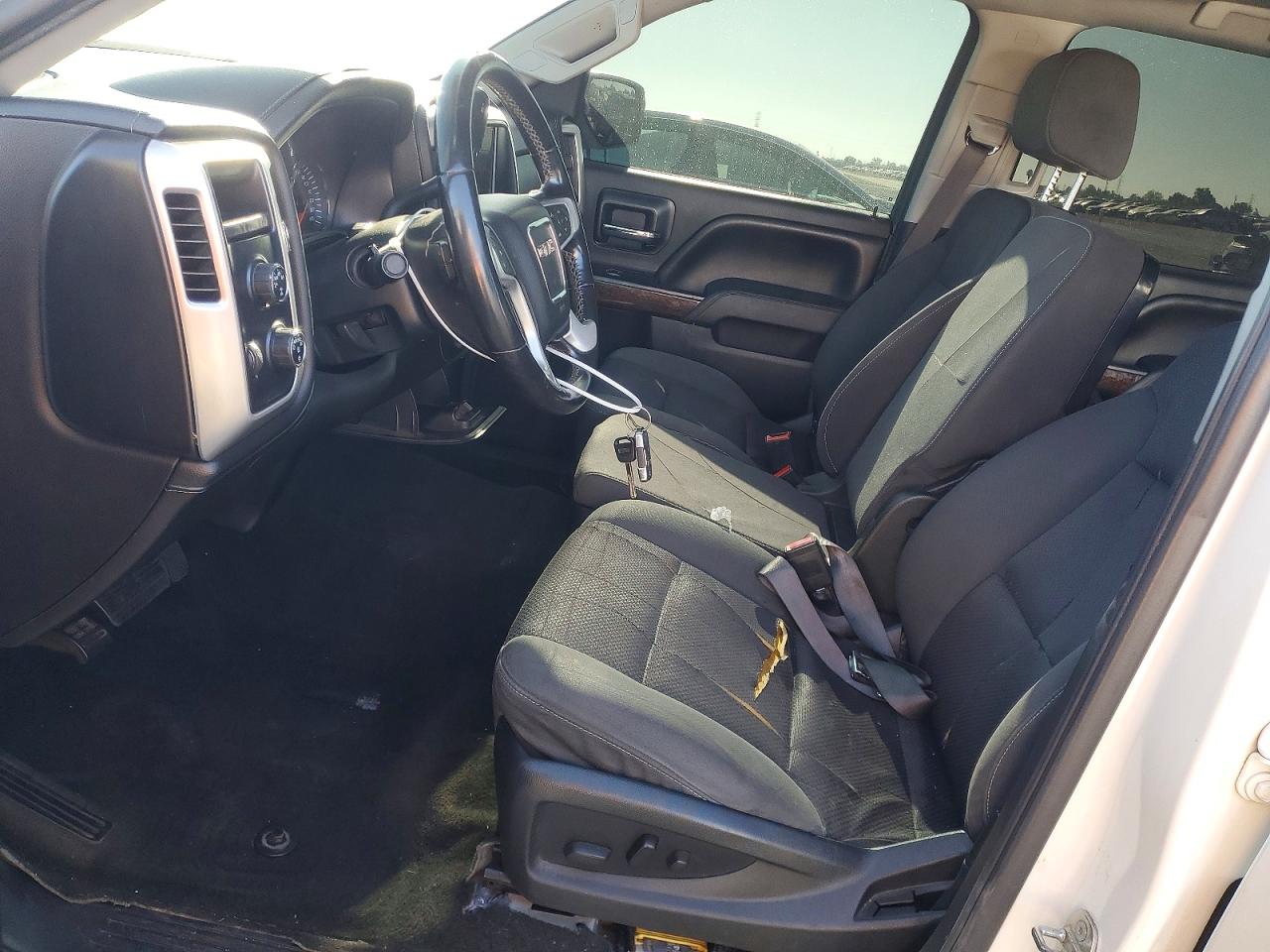 2014 Gmc Sierra K1500 Sle White vin: 3GTU2UEC3EG410834