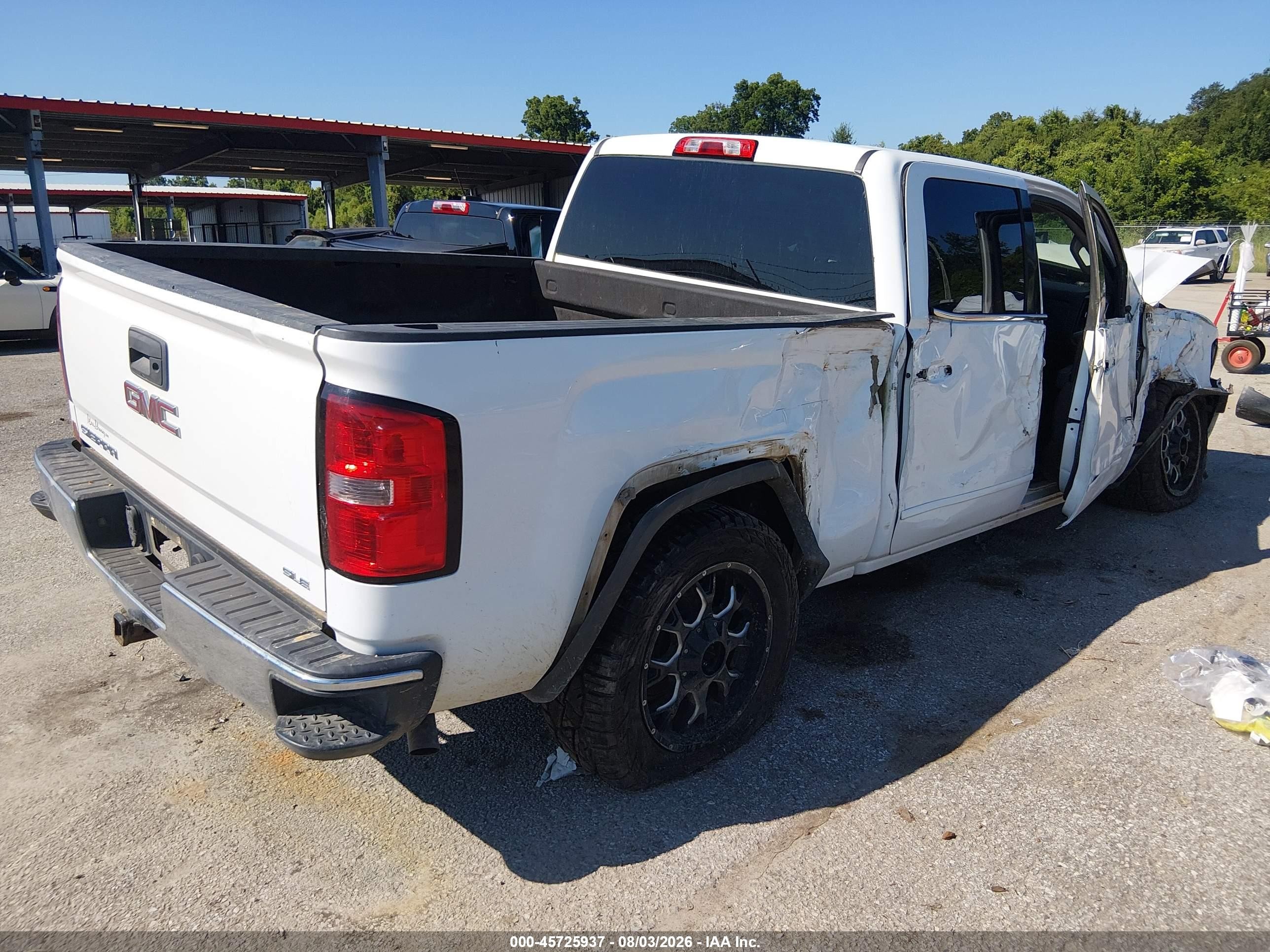 2014 Gmc Sierra 1500 Sle Белый vin: 3GTU2UEC3EG565514