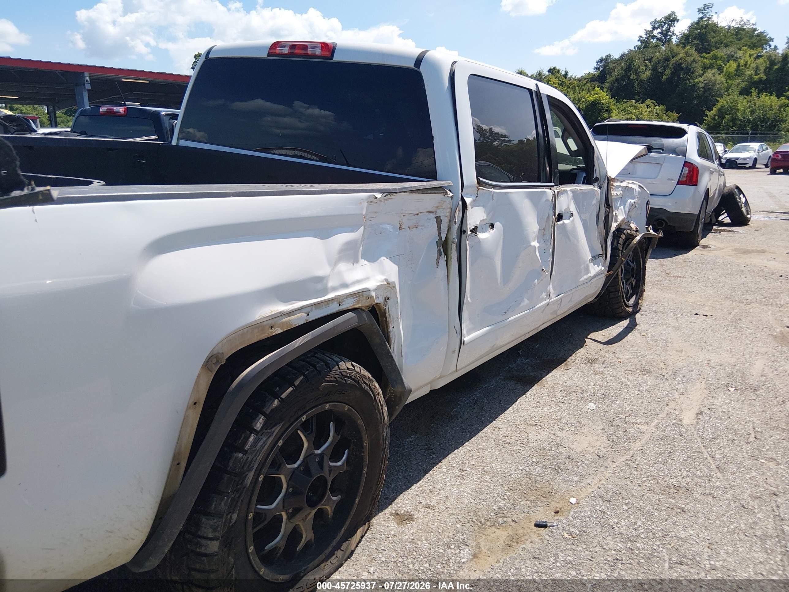 2014 Gmc Sierra 1500 Sle Белый vin: 3GTU2UEC3EG565514