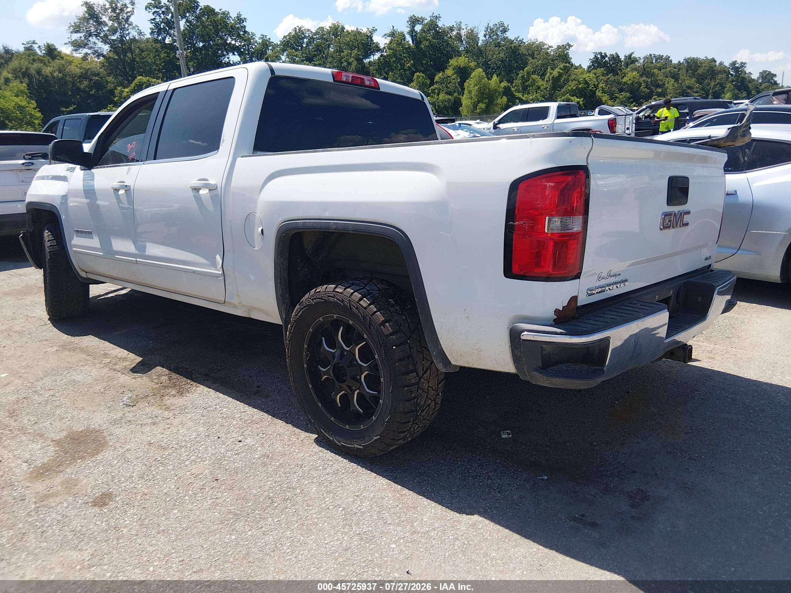 2014 Gmc Sierra 1500 Sle Белый vin: 3GTU2UEC3EG565514