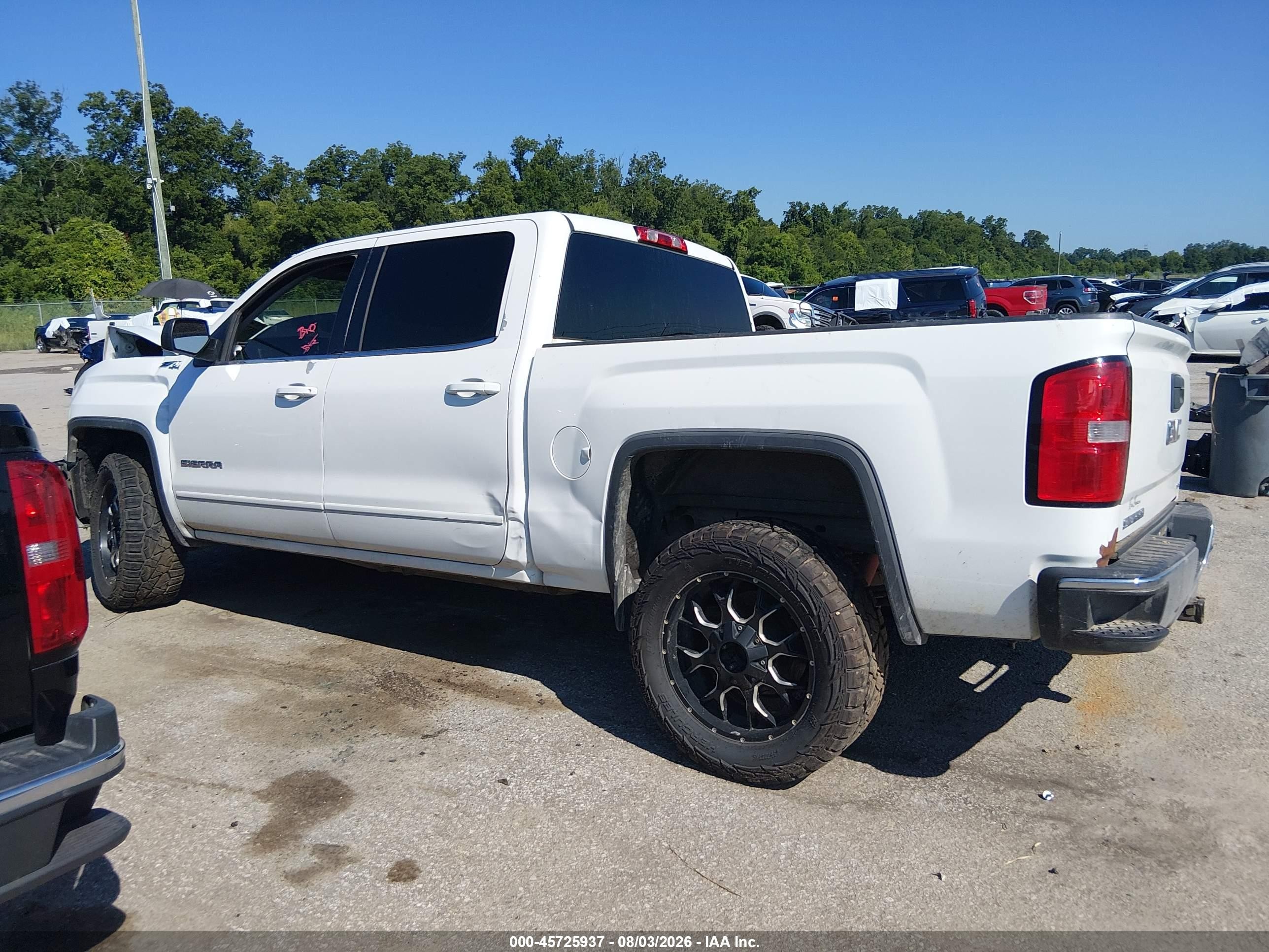 2014 Gmc Sierra 1500 Sle Белый vin: 3GTU2UEC3EG565514