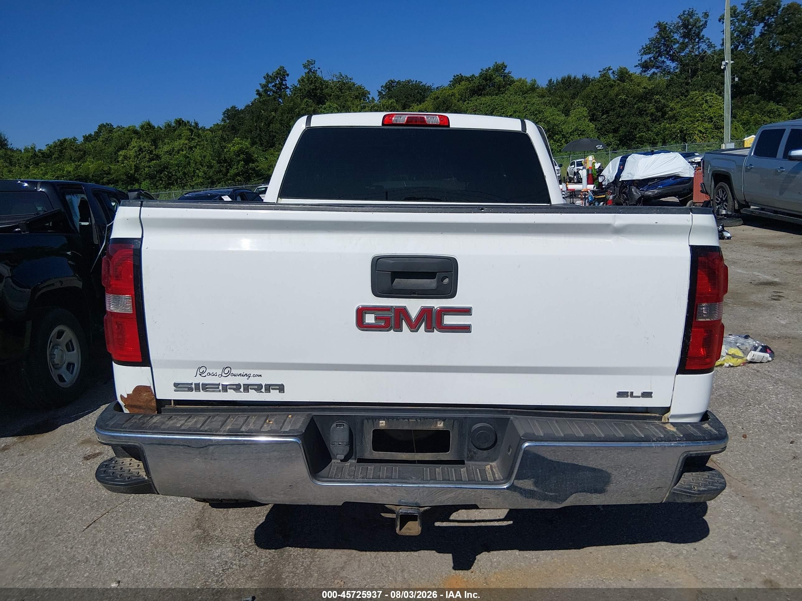 2014 Gmc Sierra 1500 Sle Белый vin: 3GTU2UEC3EG565514