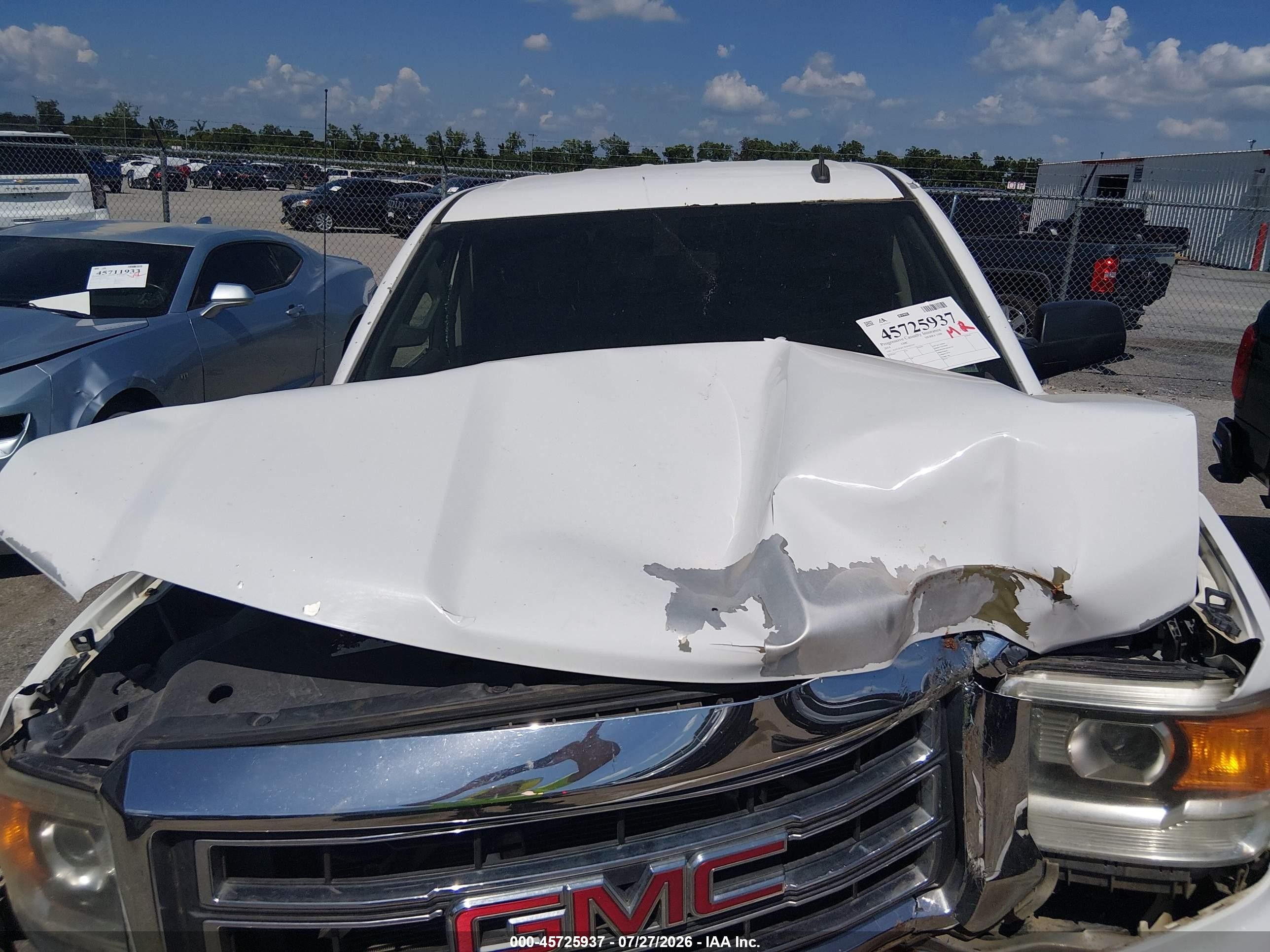 2014 Gmc Sierra 1500 Sle Белый vin: 3GTU2UEC3EG565514