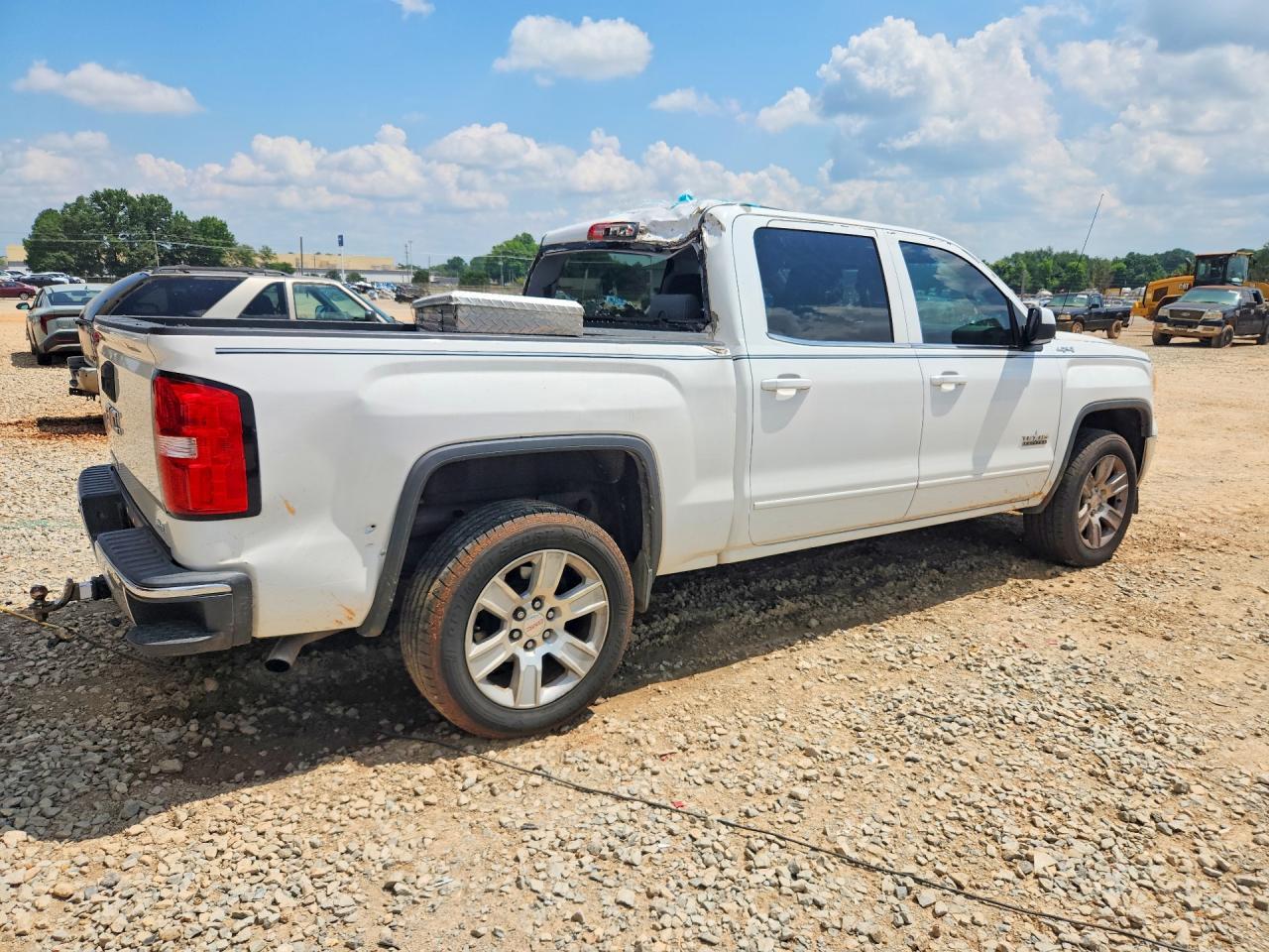2015 Gmc Sierra K1500 Sle Белый vin: 3GTU2UEC3FG209503