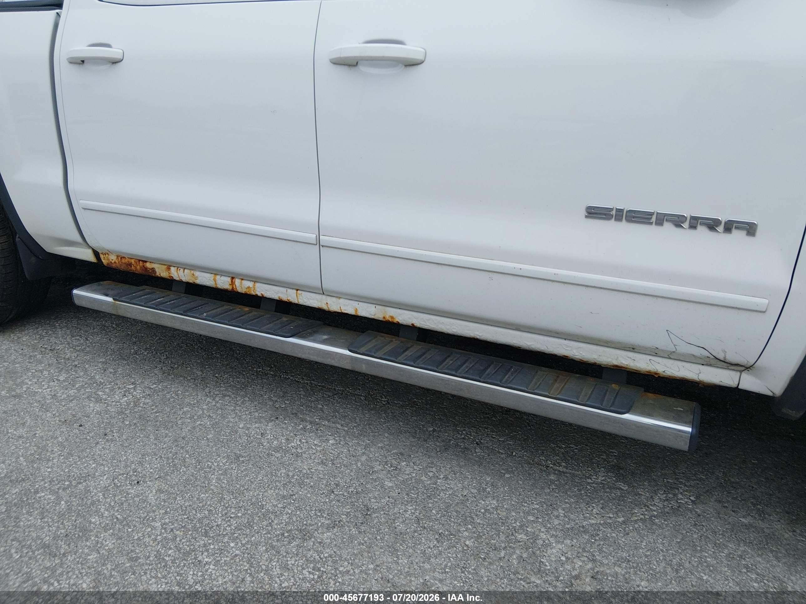 2014 Gmc Sierra 1500 Sle White vin: 3GTU2UEC4EG219147