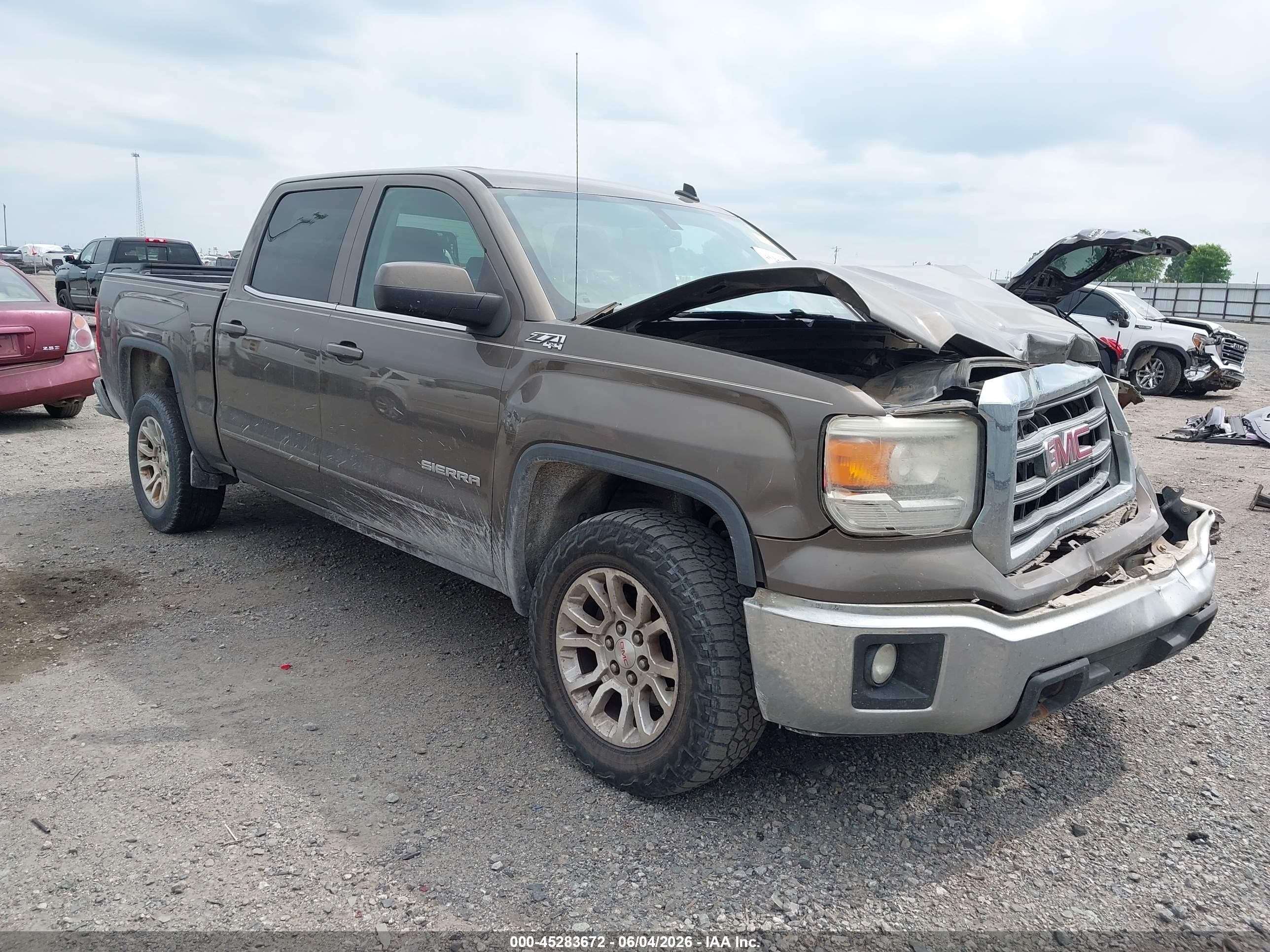 2014 Gmc Sierra 1500 Sle Brown vin: 3GTU2UEC4EG263116