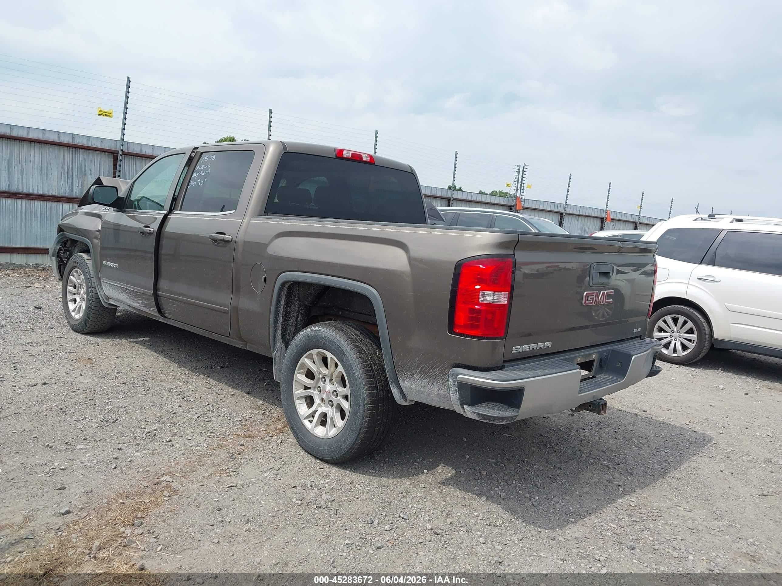 2014 Gmc Sierra 1500 Sle Brown vin: 3GTU2UEC4EG263116