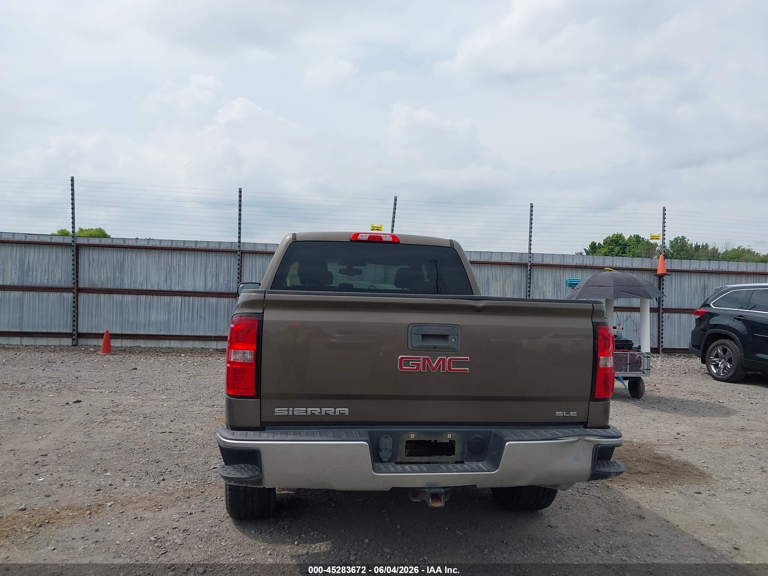 2014 Gmc Sierra 1500 Sle Brown vin: 3GTU2UEC4EG263116