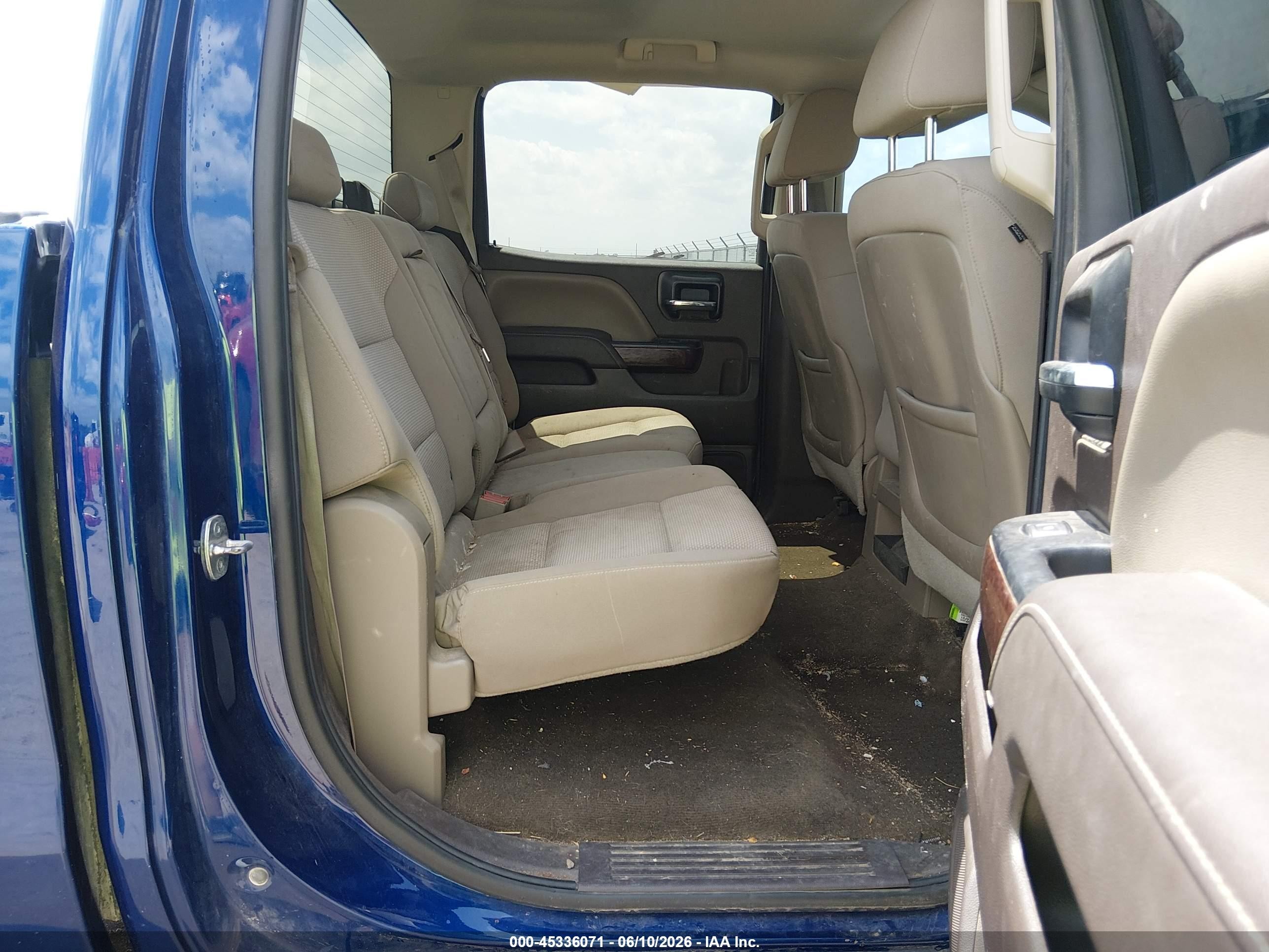 2014 Gmc Sierra 1500 Sle Blue vin: 3GTU2UEC4EG334525