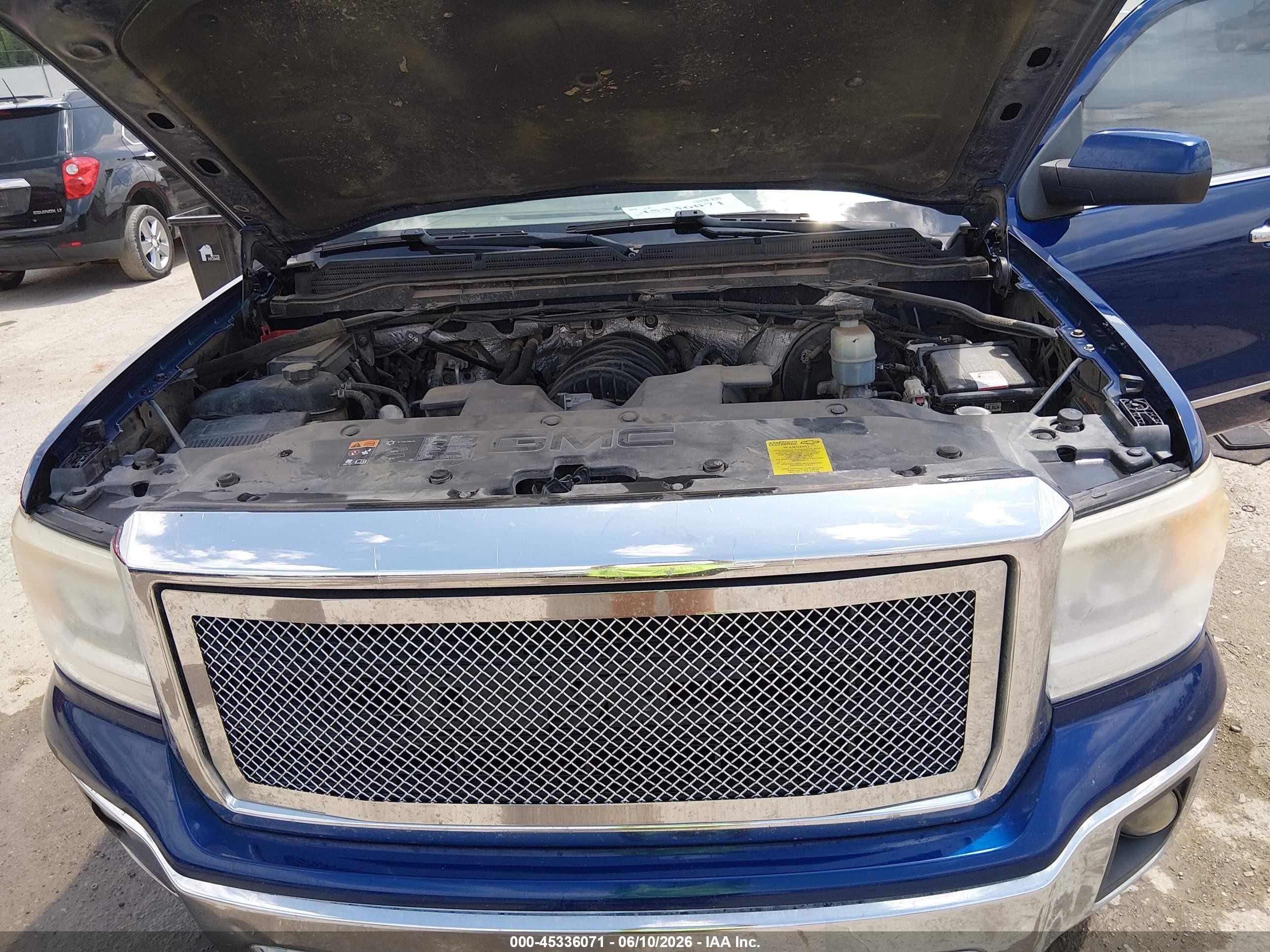 2014 Gmc Sierra 1500 Sle Blue vin: 3GTU2UEC4EG334525