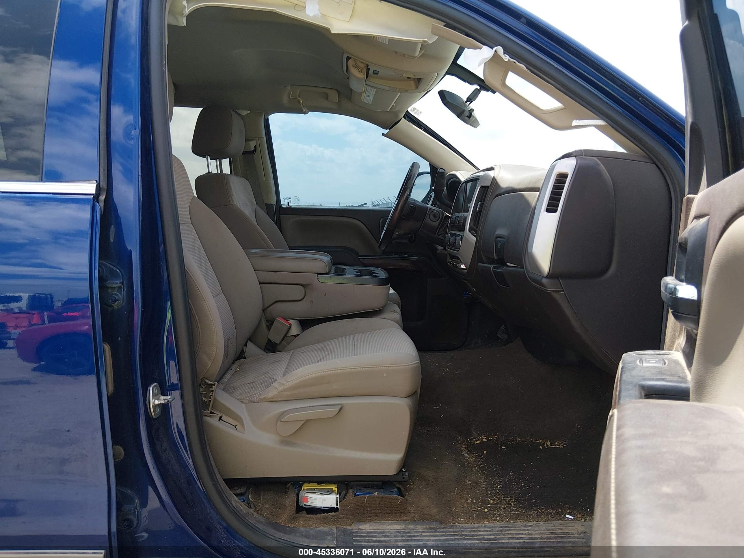 2014 Gmc Sierra 1500 Sle Blue vin: 3GTU2UEC4EG334525