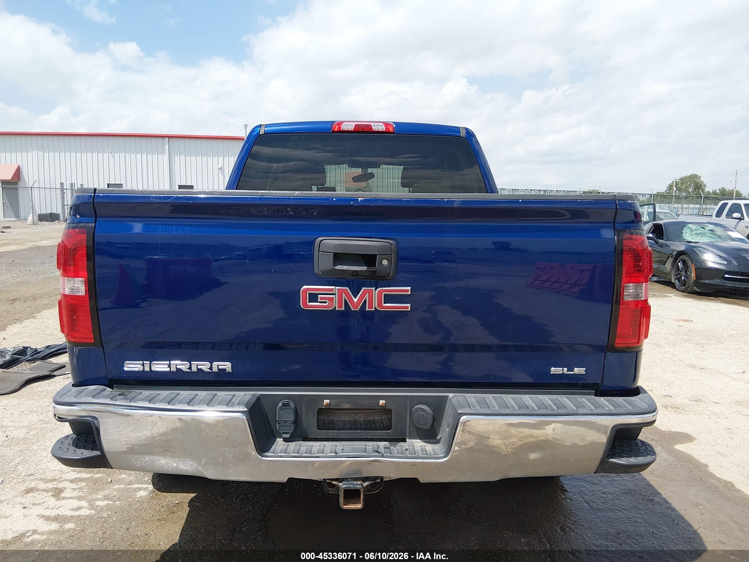 2014 Gmc Sierra 1500 Sle Blue vin: 3GTU2UEC4EG334525